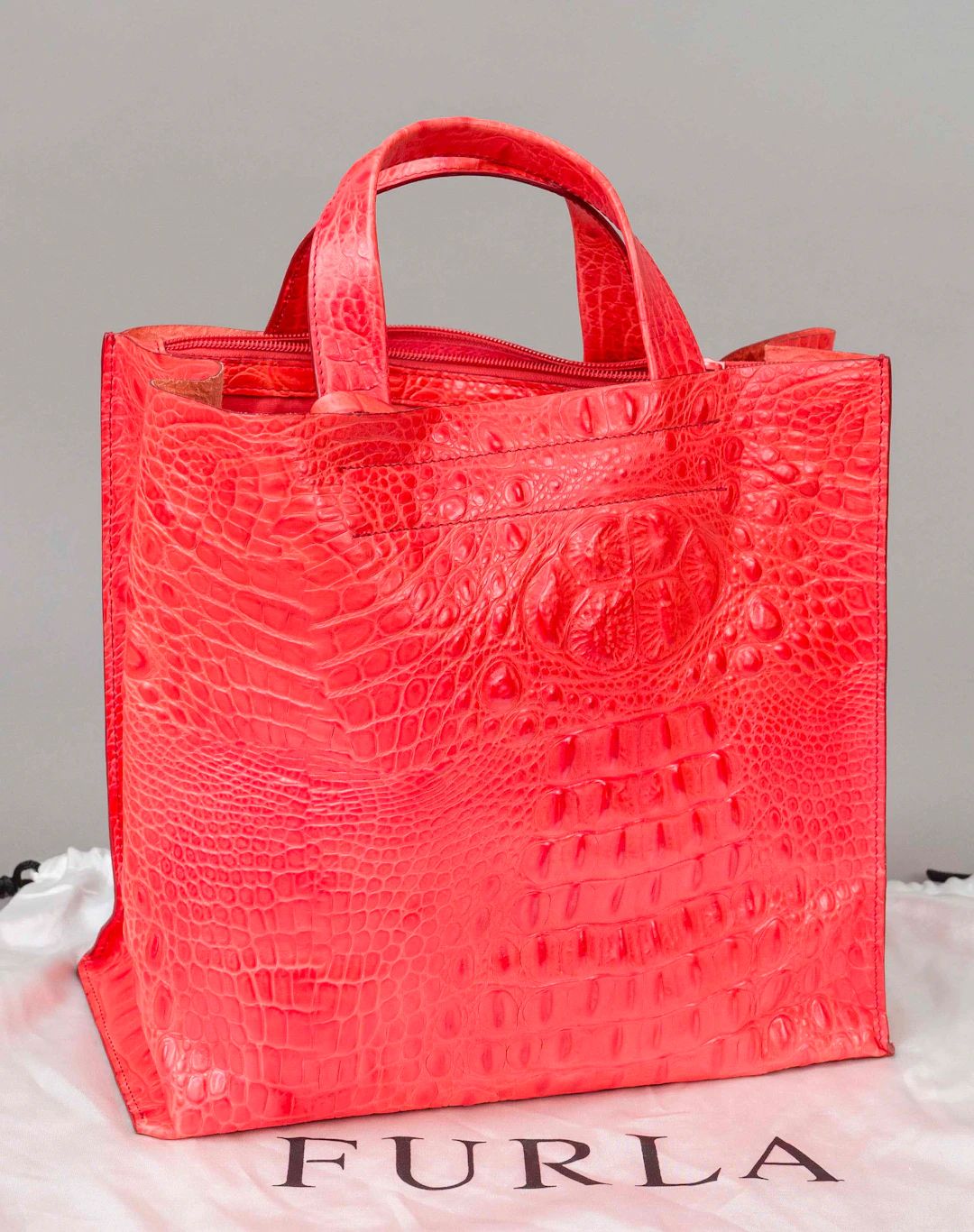 Furla, Orange Tote Bag, orangefar