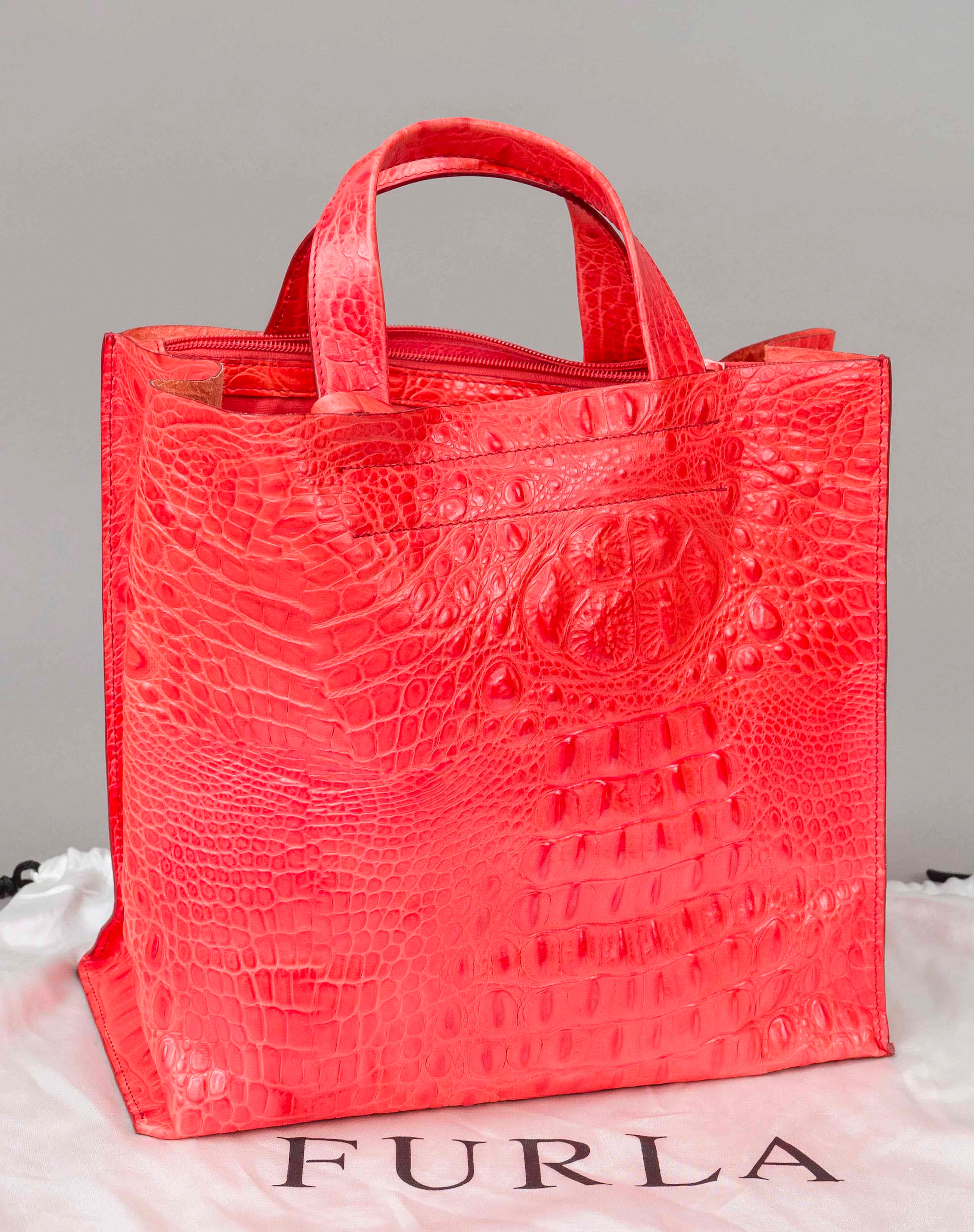 Furla, Orange Tote Bag, orangefar