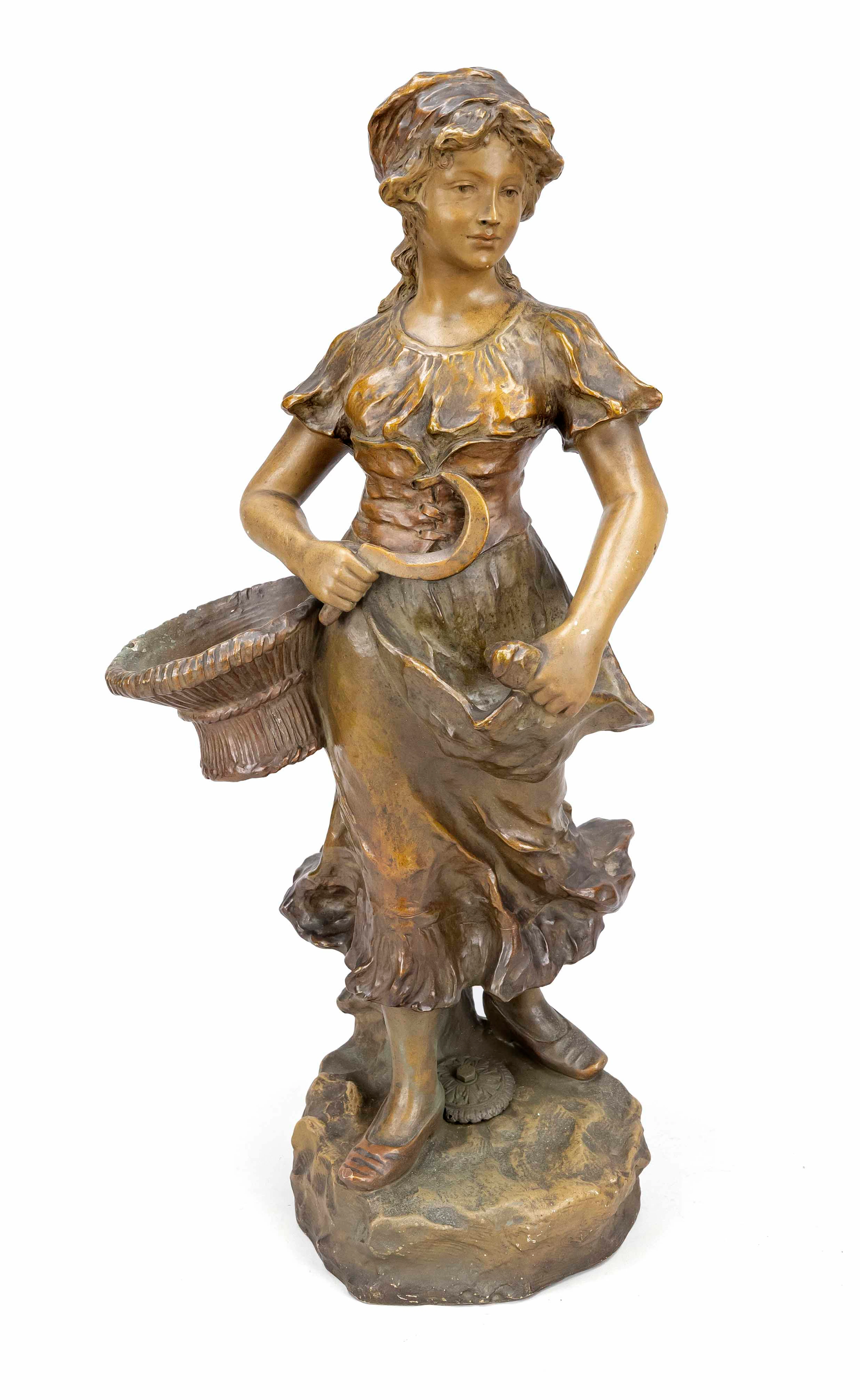 Sign. Dupre, Keramikfigur um 1900, M