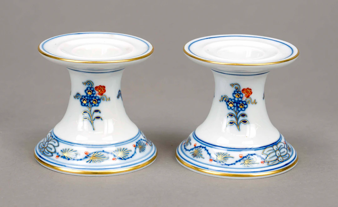 Zwei Leuchter, Meissen, 20. Jh.