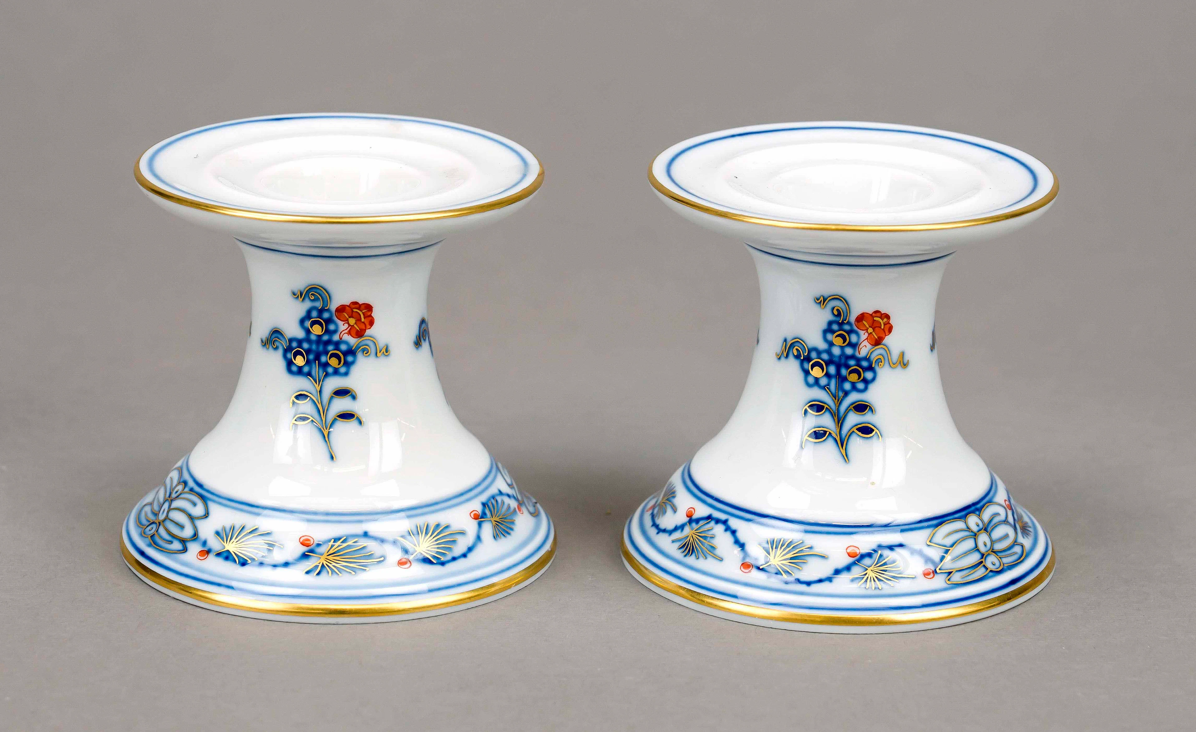 Zwei Leuchter, Meissen, 20. Jh.