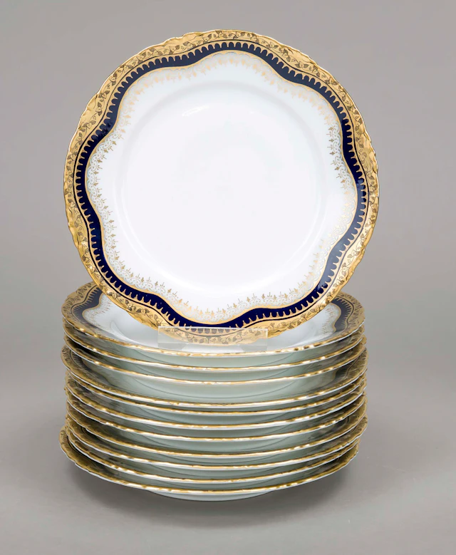 Zwölf Brotteller, Rosenthal, um 1