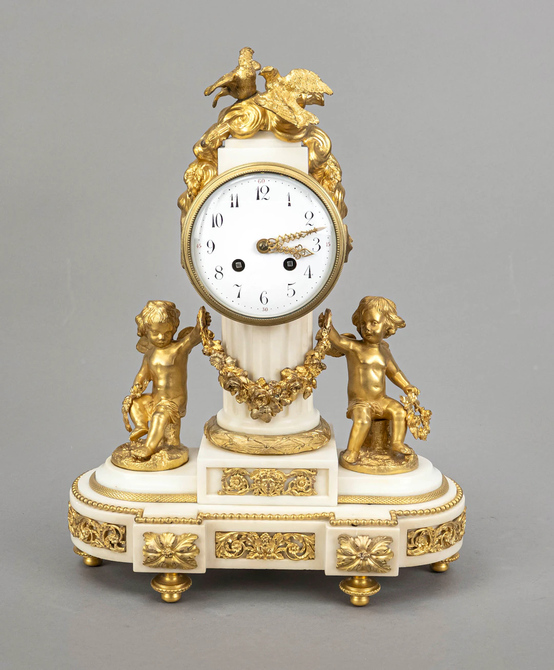 Bronze Figuren Pendule, Frankreic