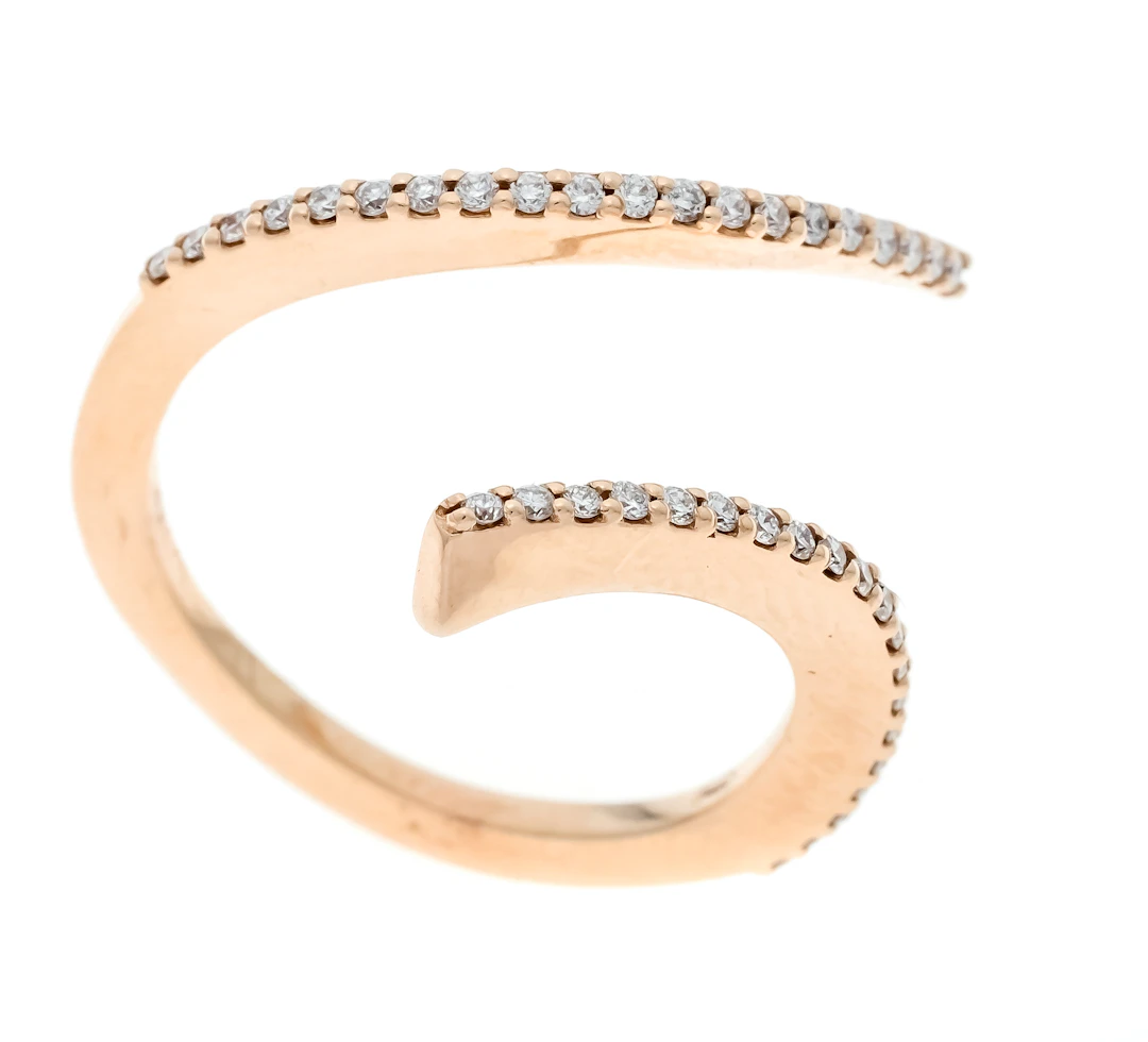 Brillant-Ring GG 585/000 mit 40 B