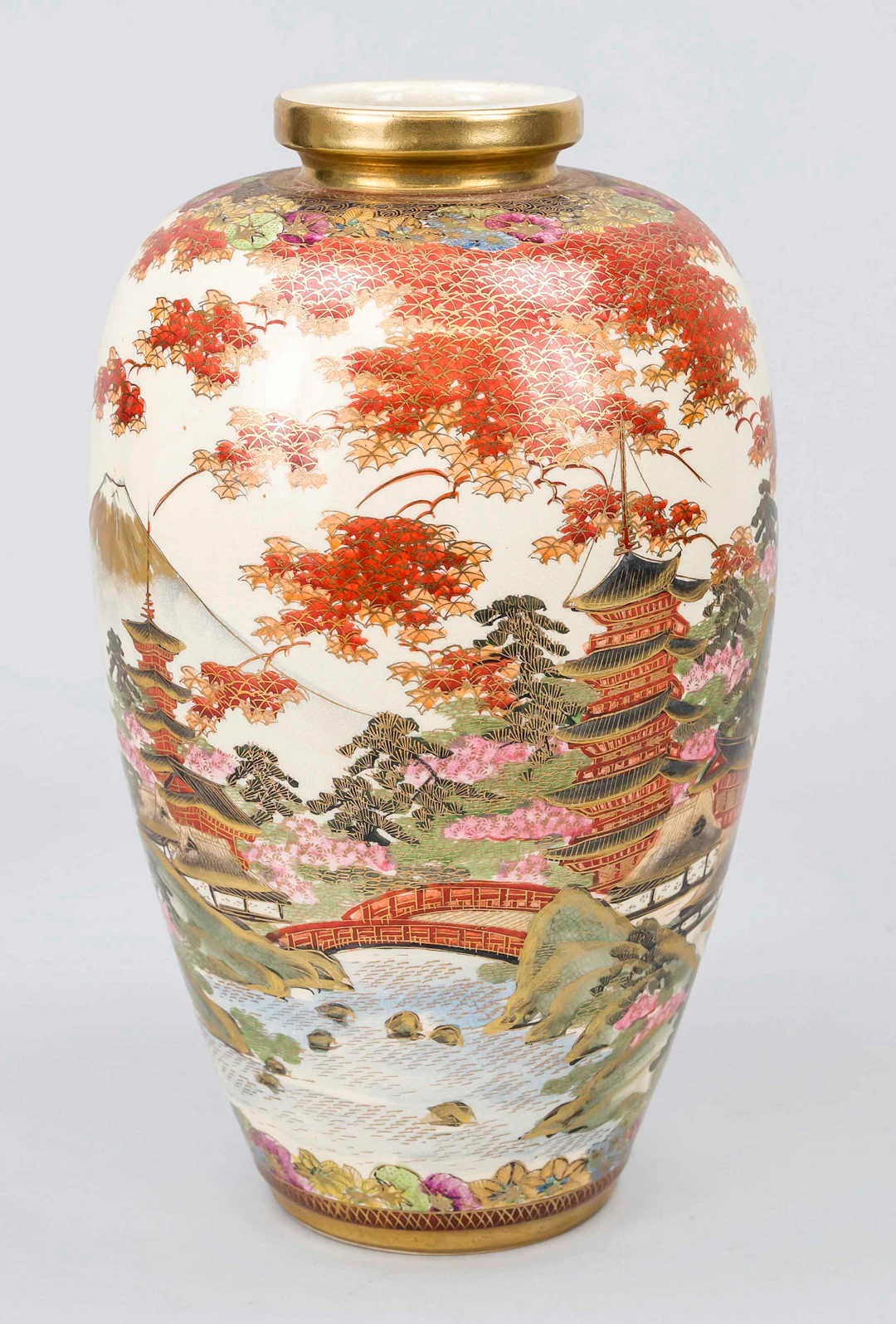 Satsuma Vase, Japan, 20. Jh., uml