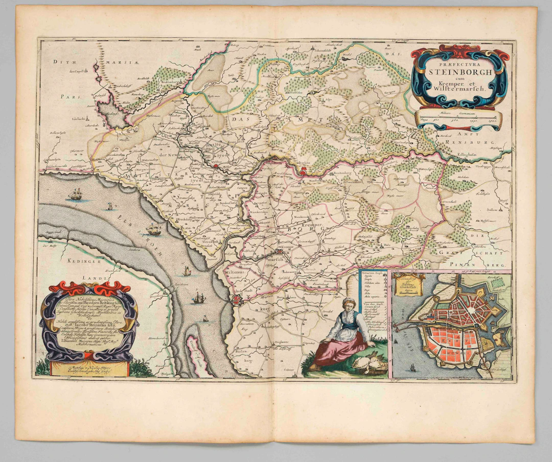 Historische Karte von Steinburg m