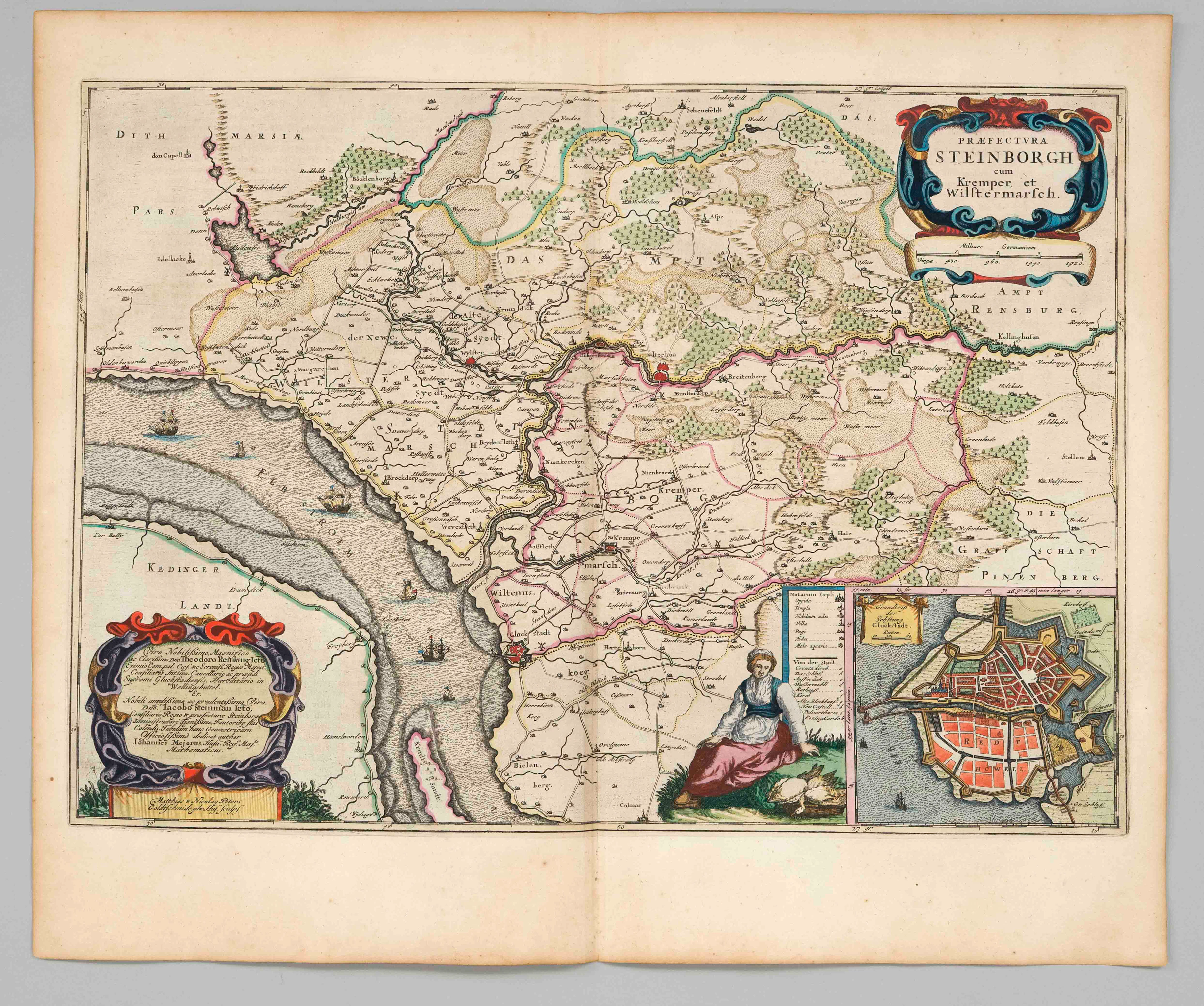 Historische Karte von Steinburg m