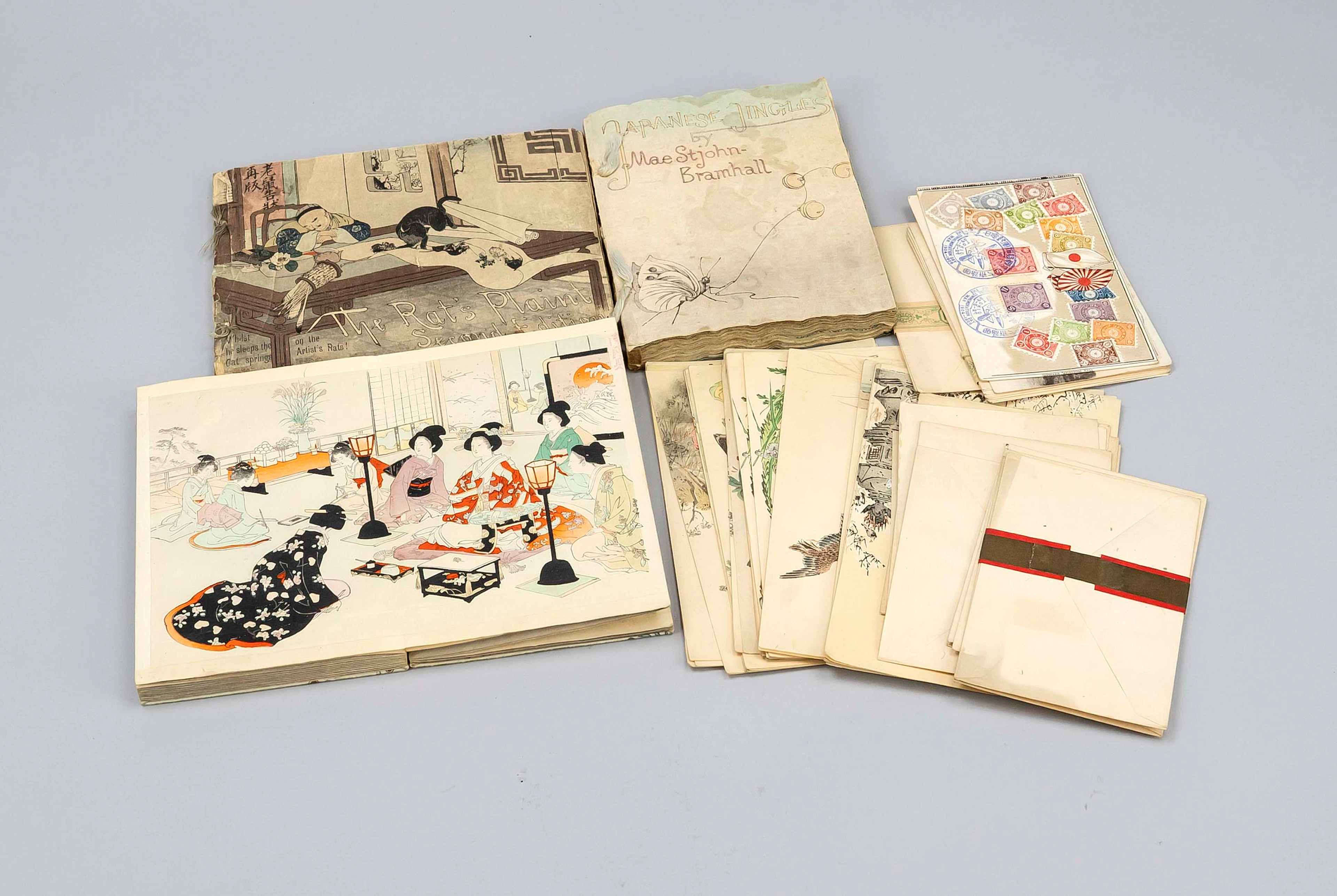 Konvolut Bücher, Japan um 1900 (M