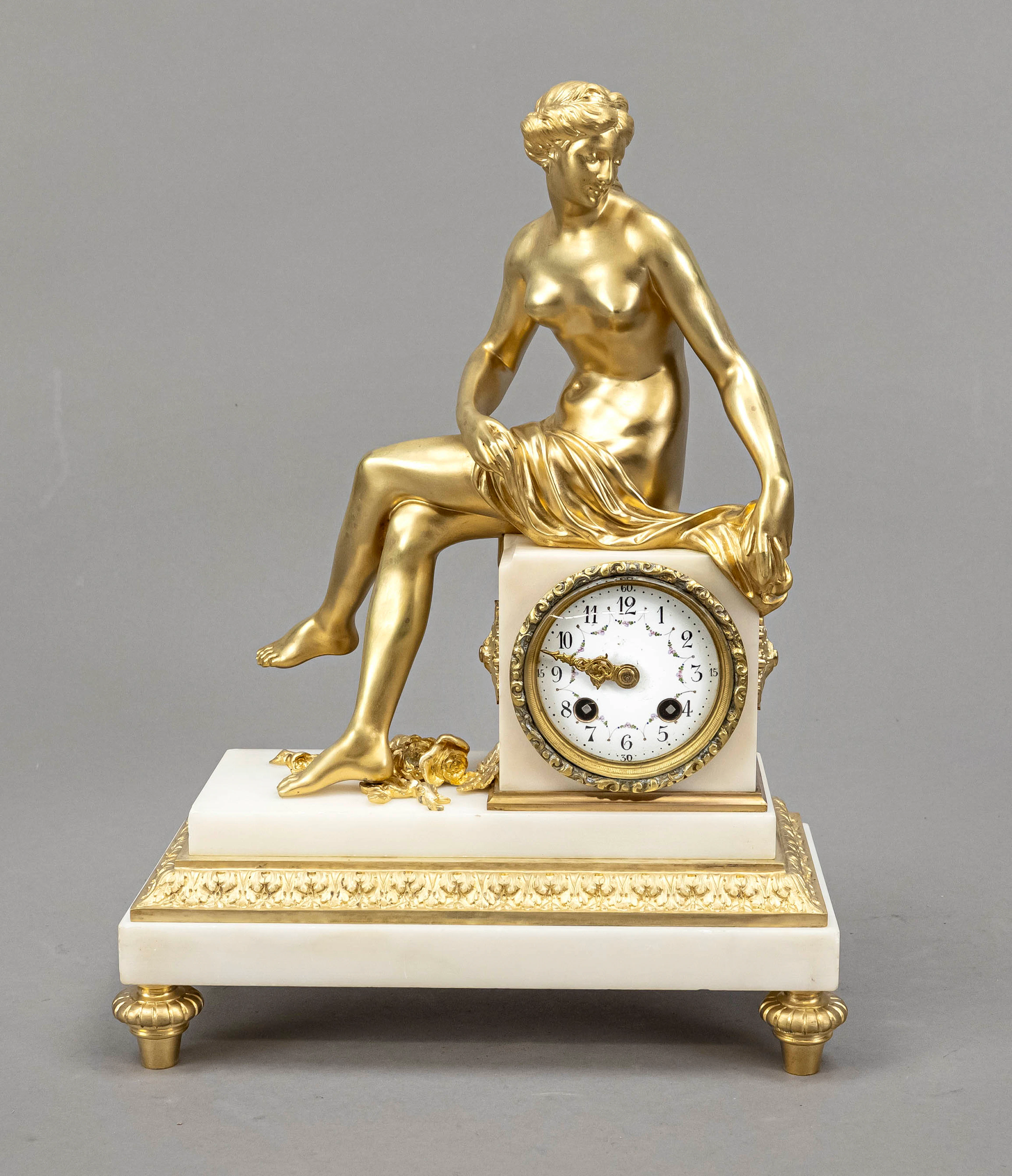 Historismus - Figurenpendule, Far
