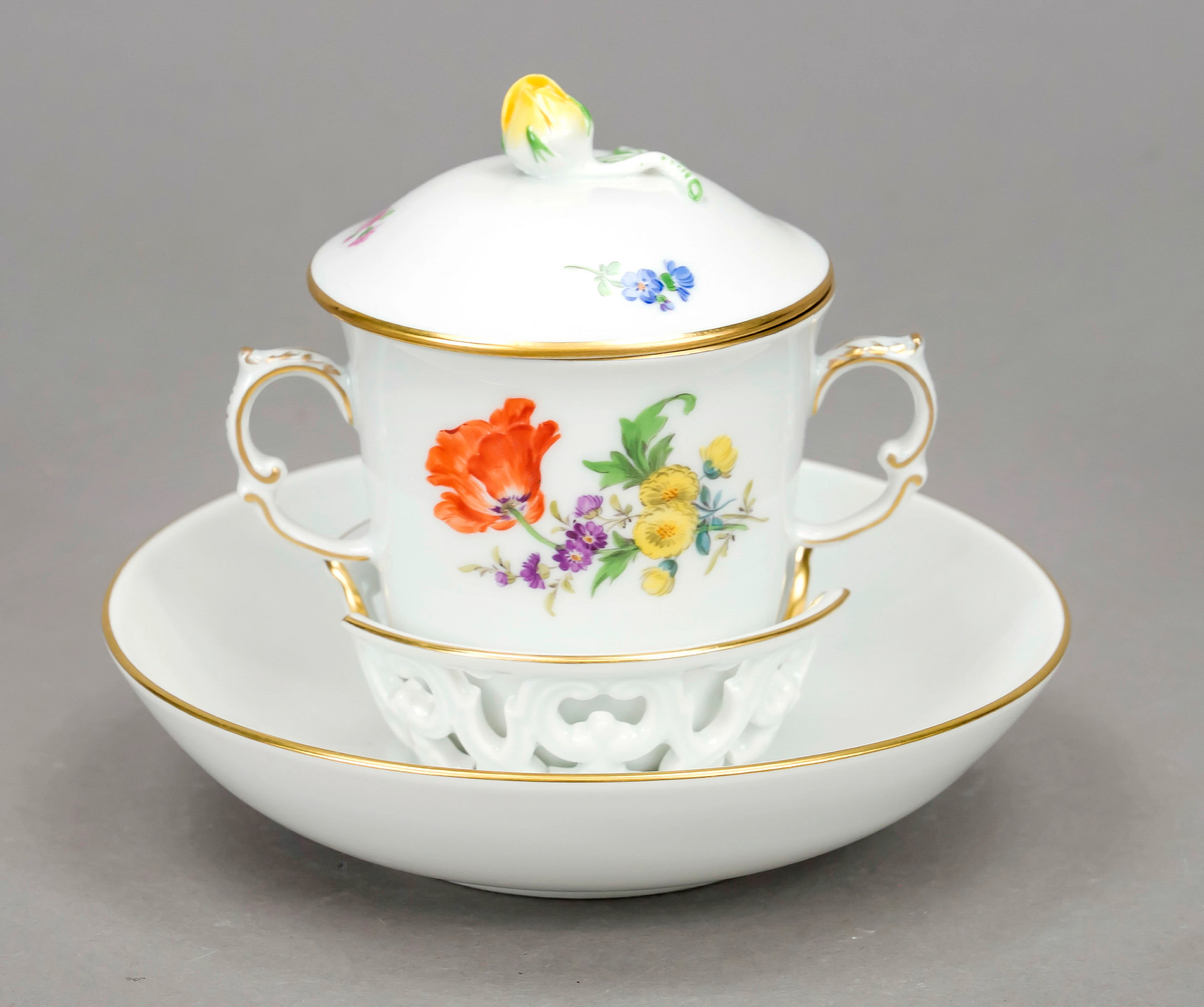 Trembleuse, 3-tlg., Meissen, Mark