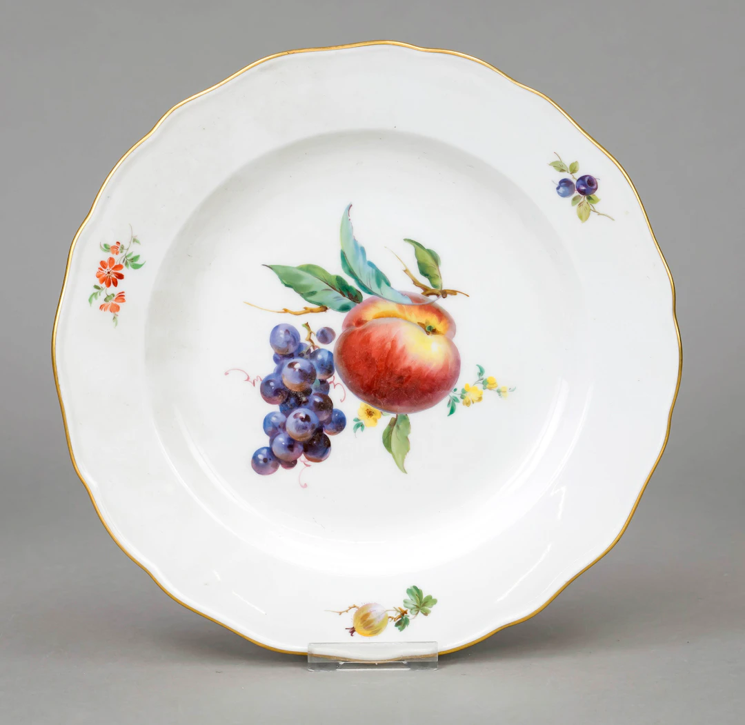 Speiseteller, Meissen, Marke nach