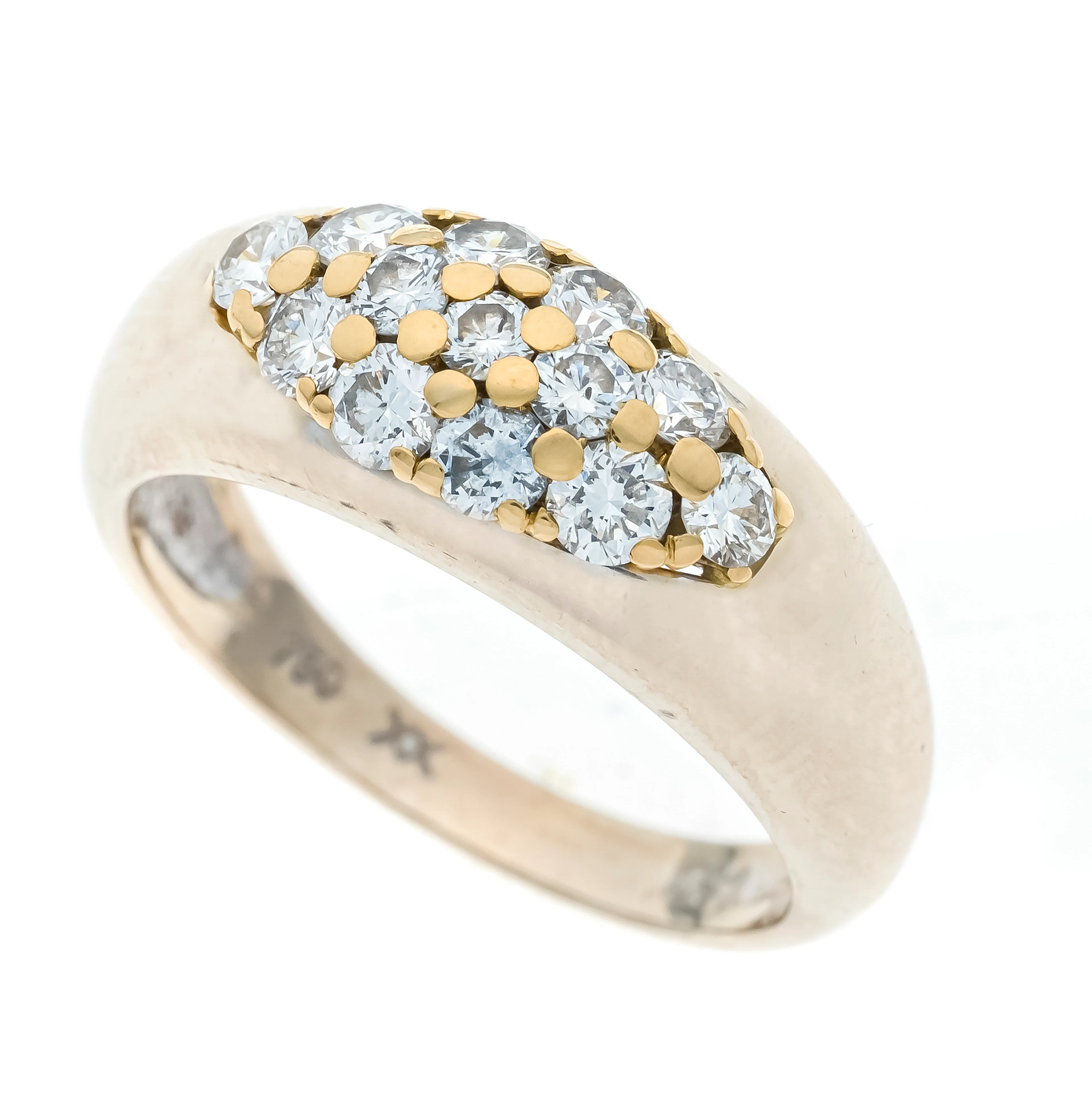 Brillant-Ring WG 750/000 mit 13 B