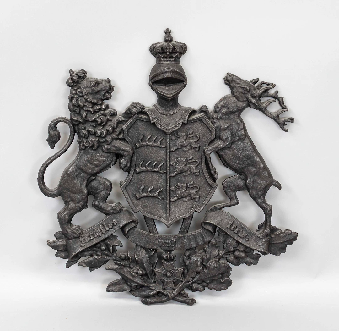 Eisenrelief Wappen Königreich Wür