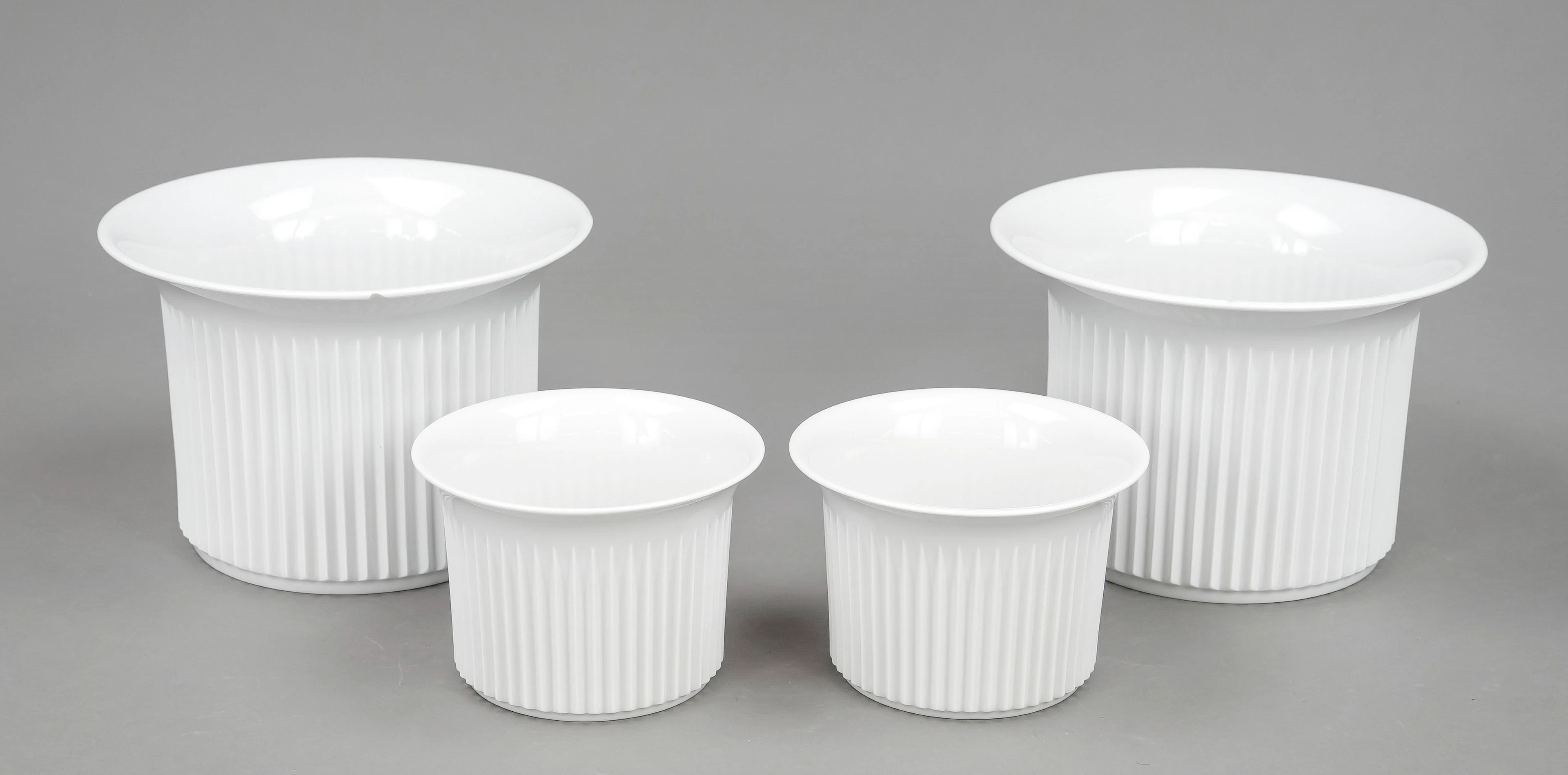 4 Übertöpfe, Meissen, nach 1950