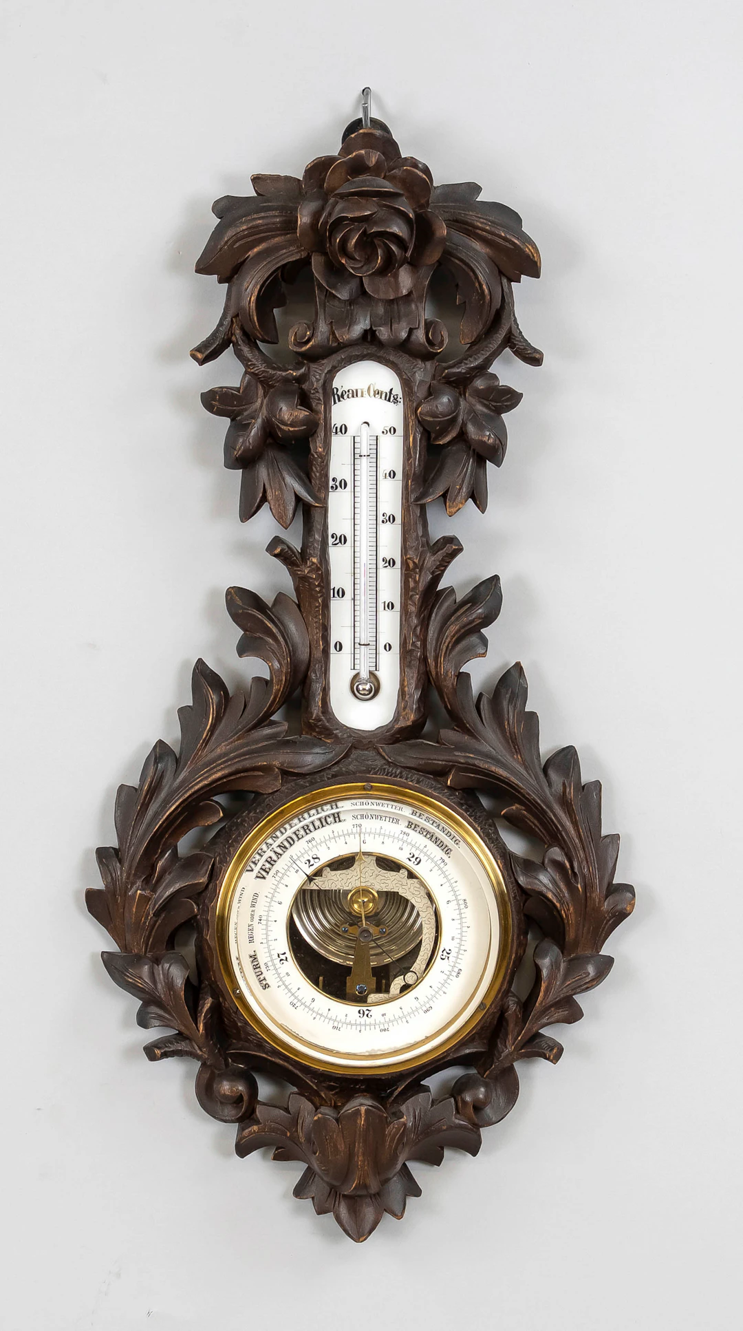 Wetterstation, 19. Jh., Barometer