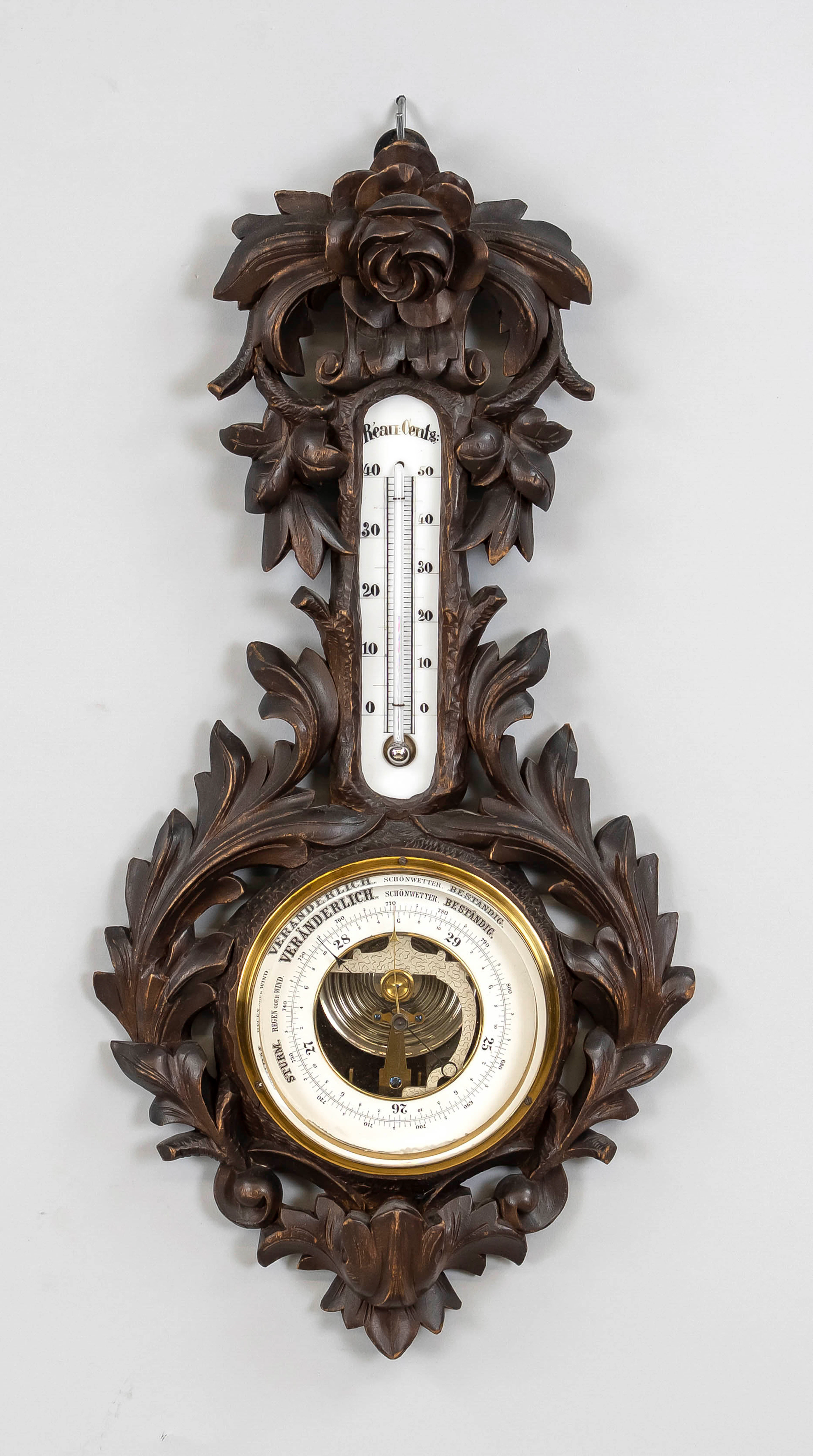 Wetterstation, 19. Jh., Barometer