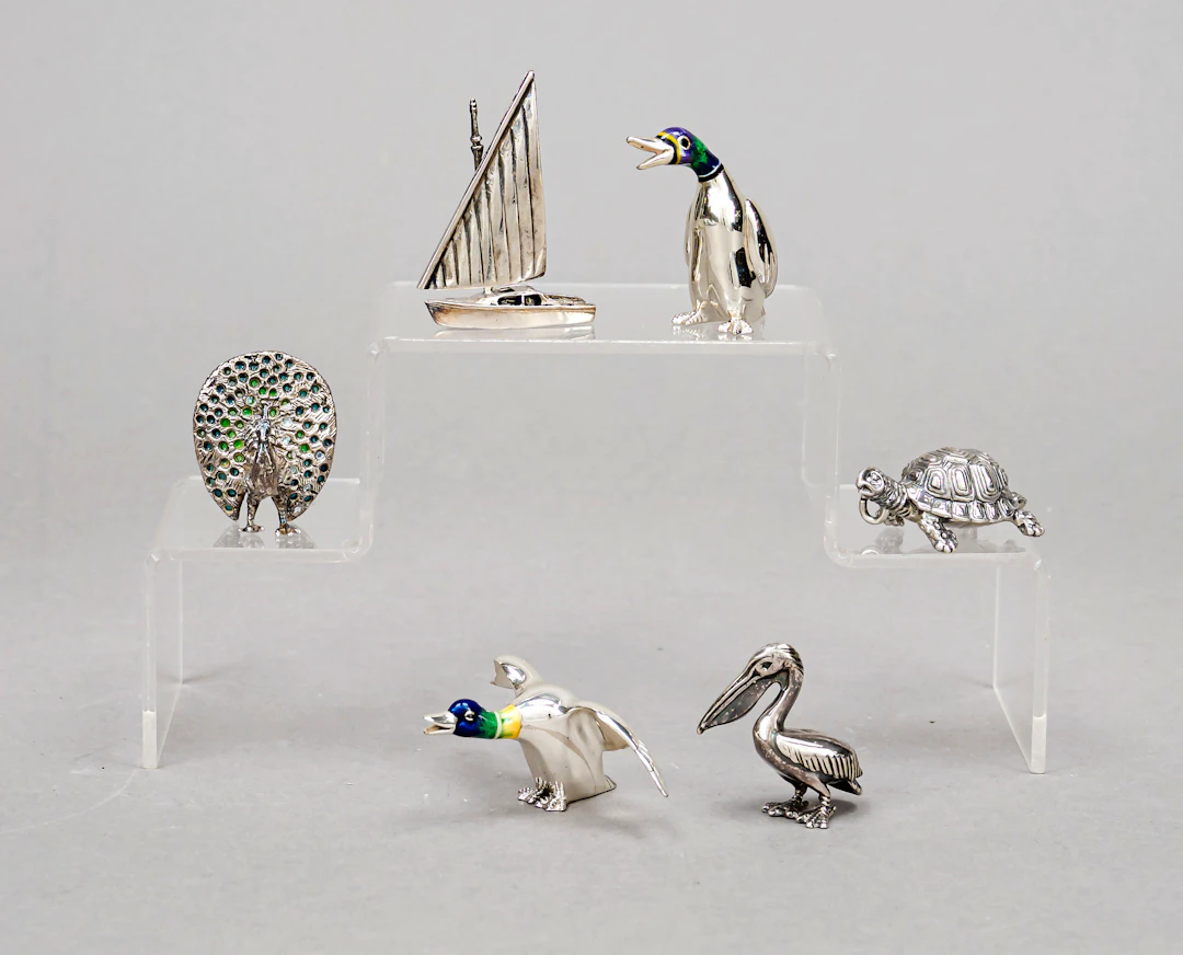 Sechs Miniaturen, 20. Jh., 5x Ste