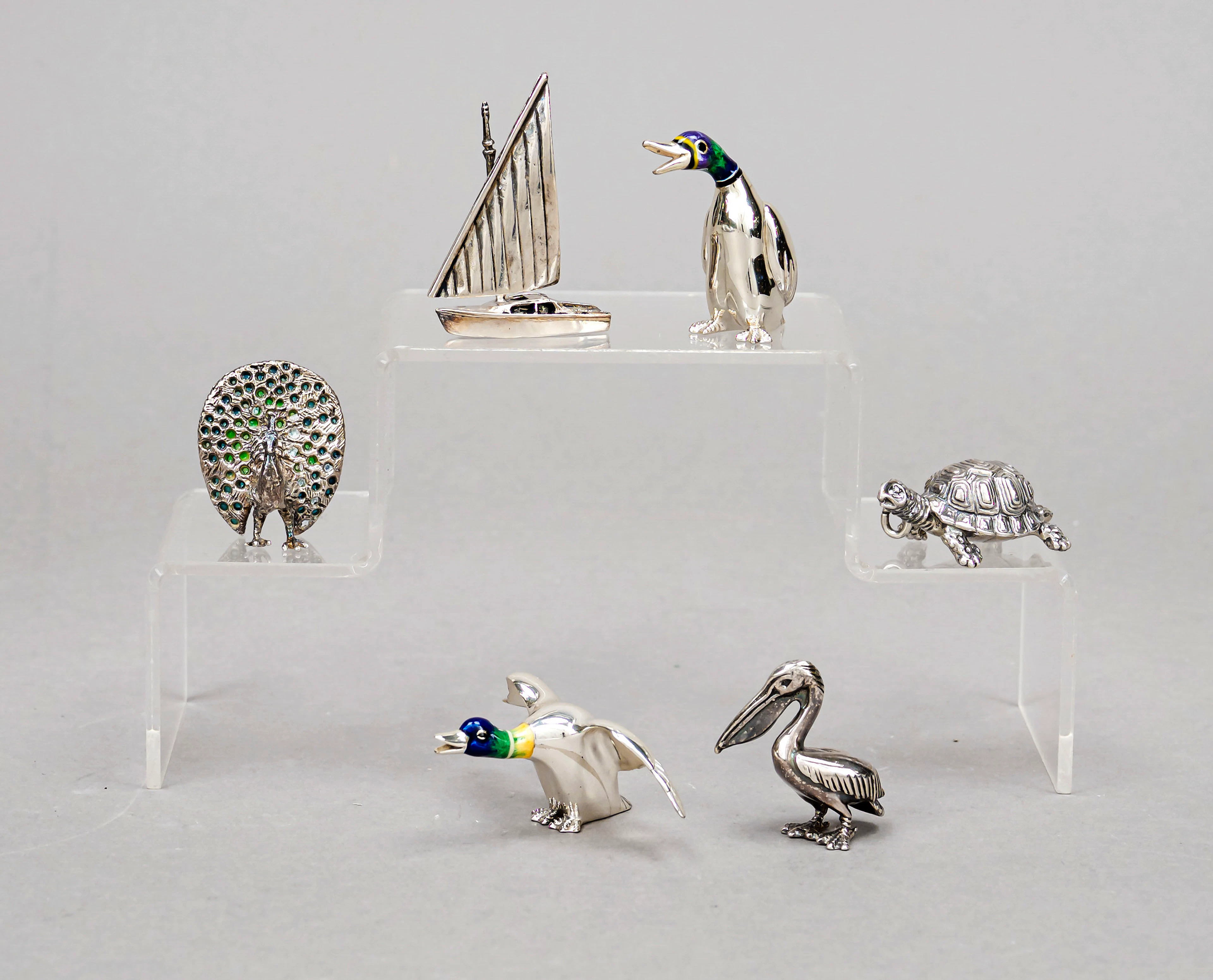 Sechs Miniaturen, 20. Jh., 5x Ste