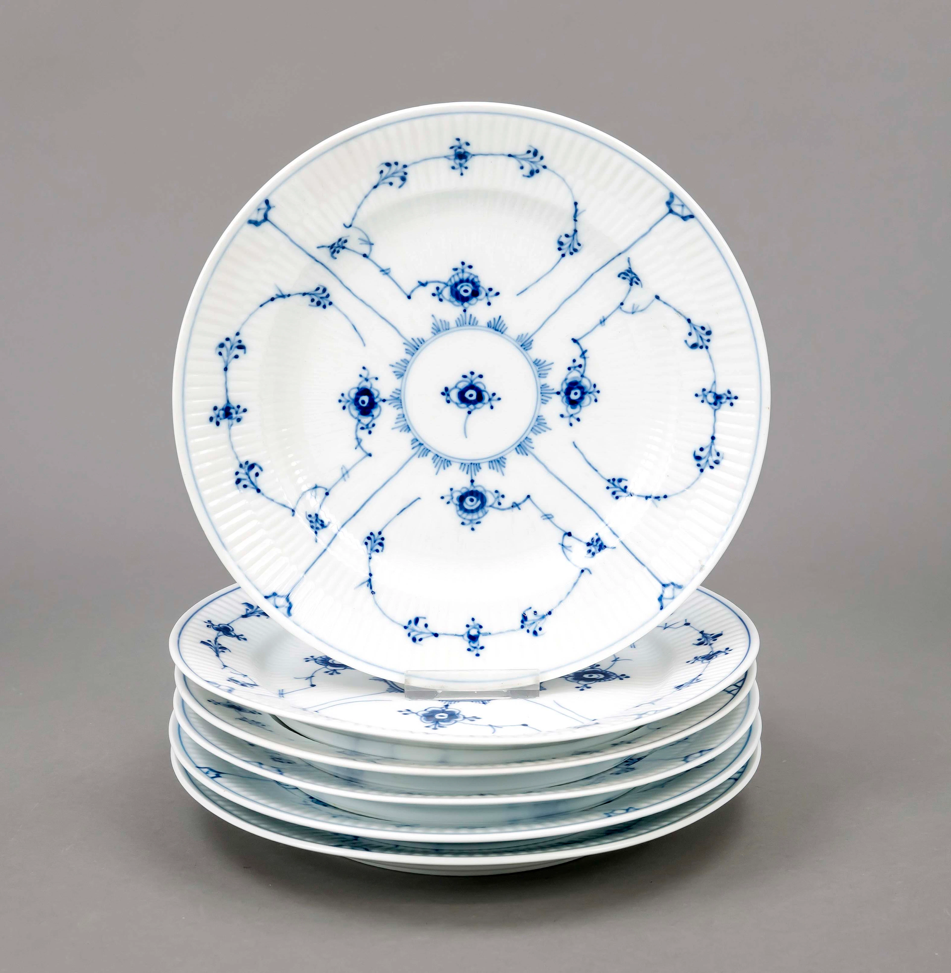 Sechs Speiseteller, Royal Copenha