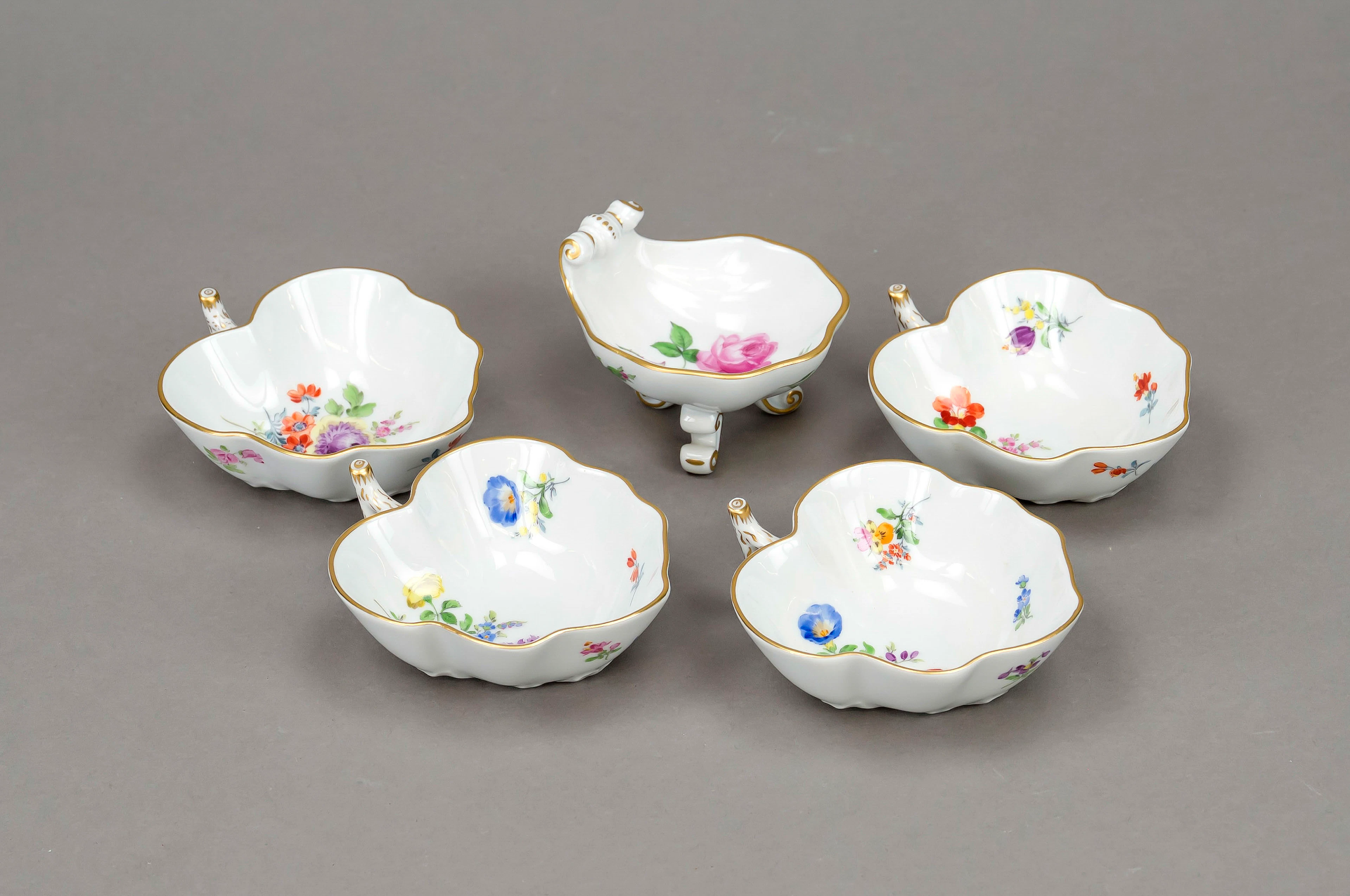 5 Schalen, Meissen, Ende 20. Jh.