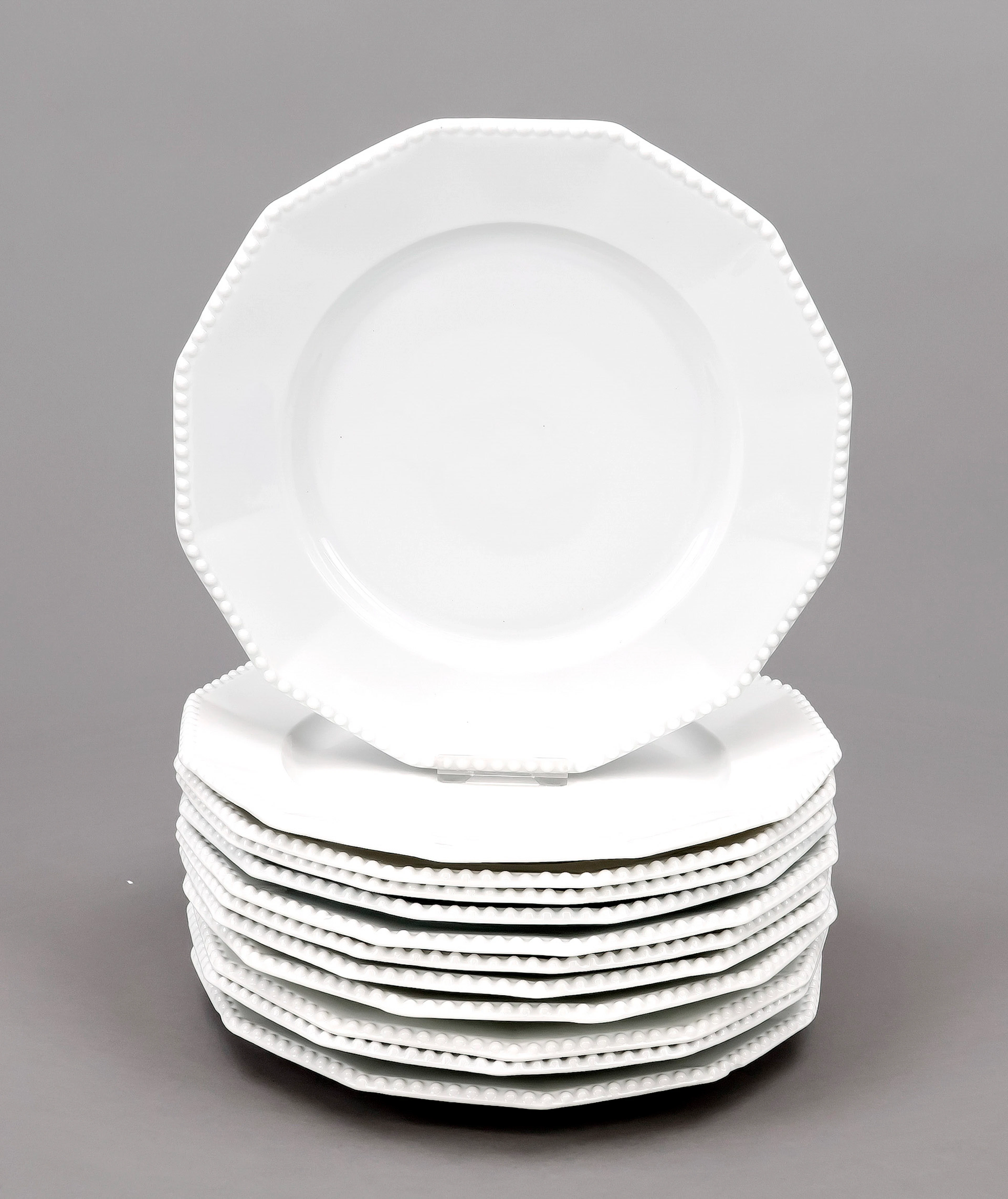 13 flache Gourmet-Teller, Nymphen
