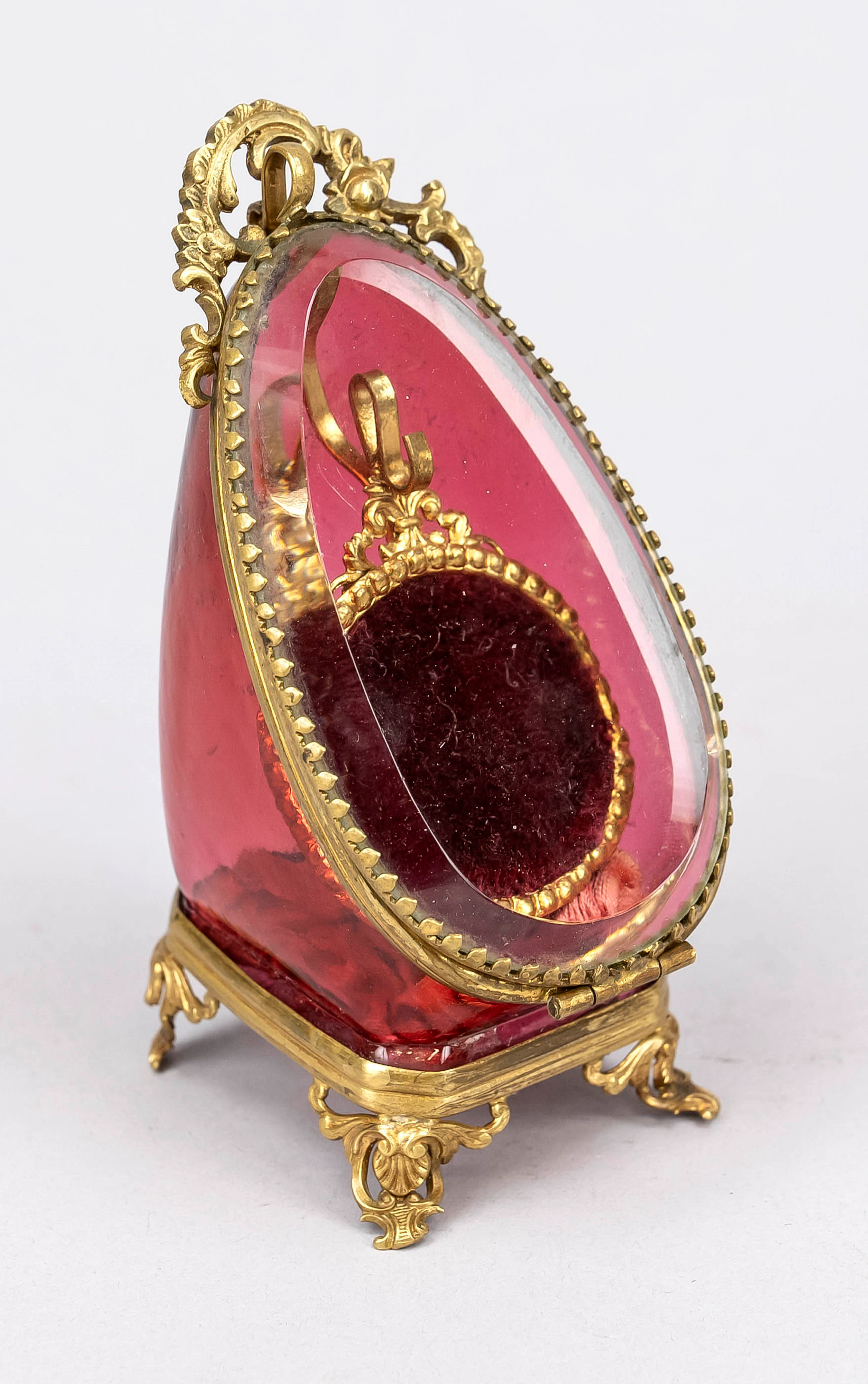 Glasschatulle für Damen-Taschenuhr