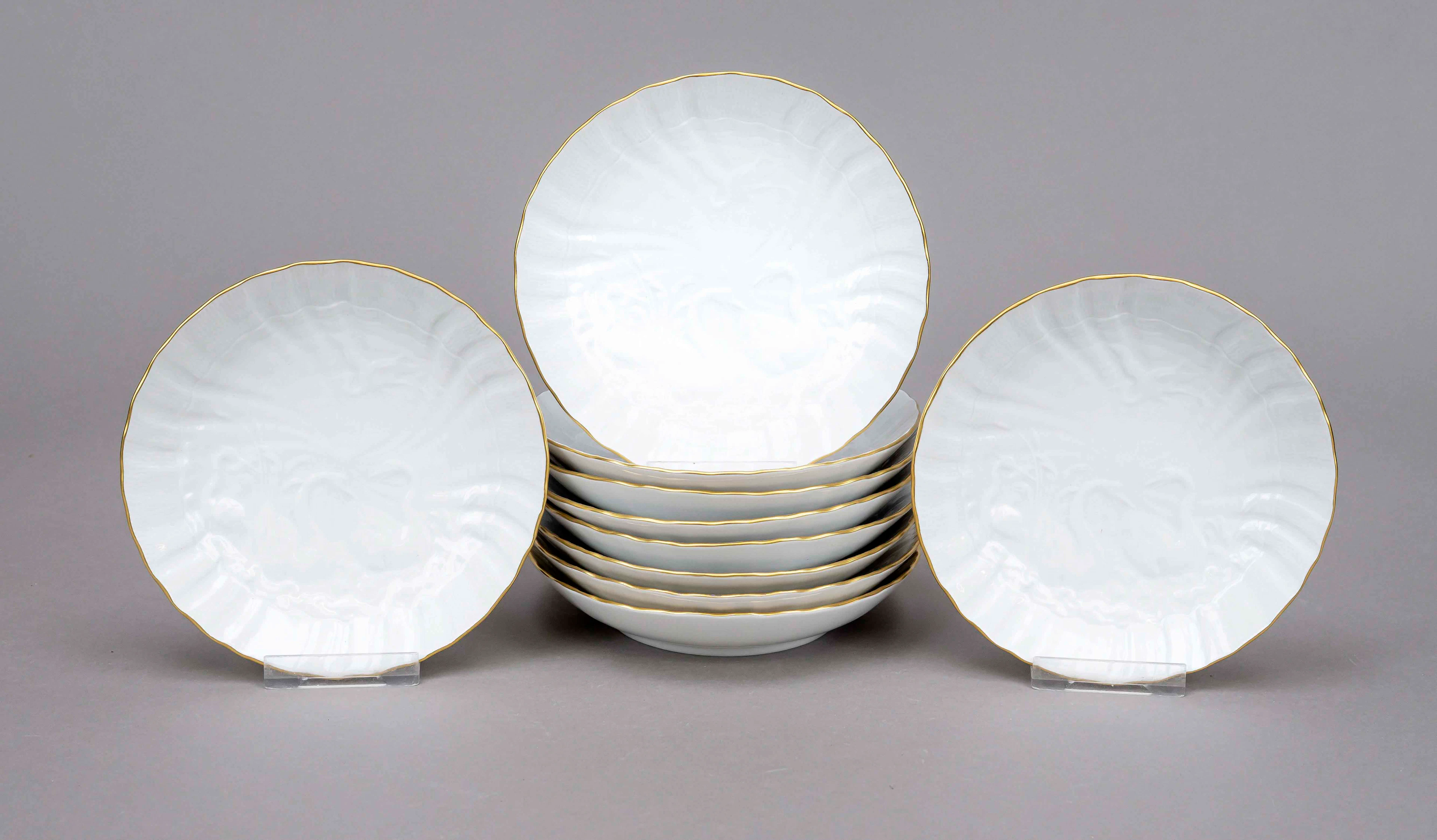 Zehn runde Schälchen, Meissen, 20