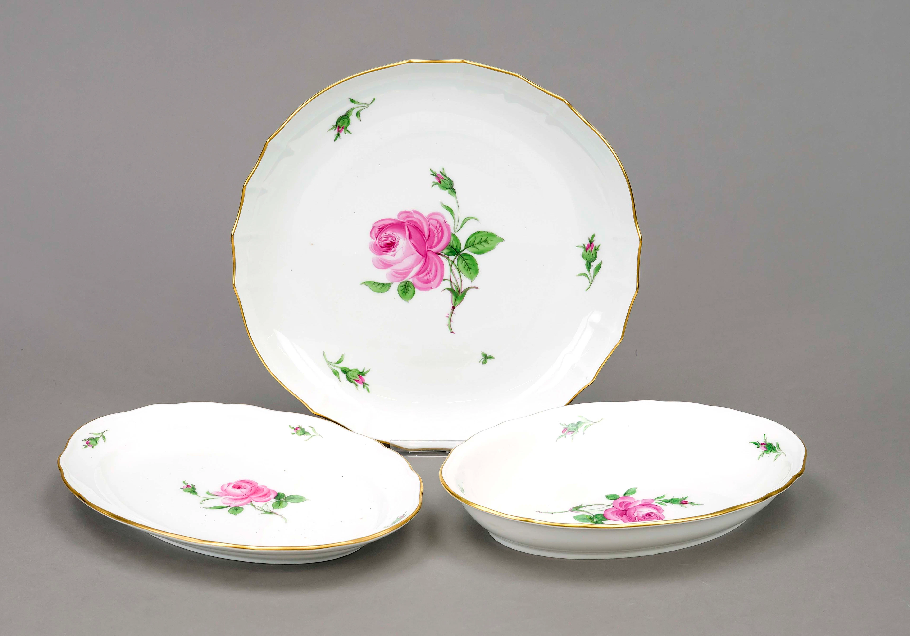 Drei Schalen, Meissen, Marken nac