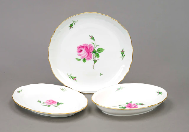 Drei Schalen, Meissen, Marken nac