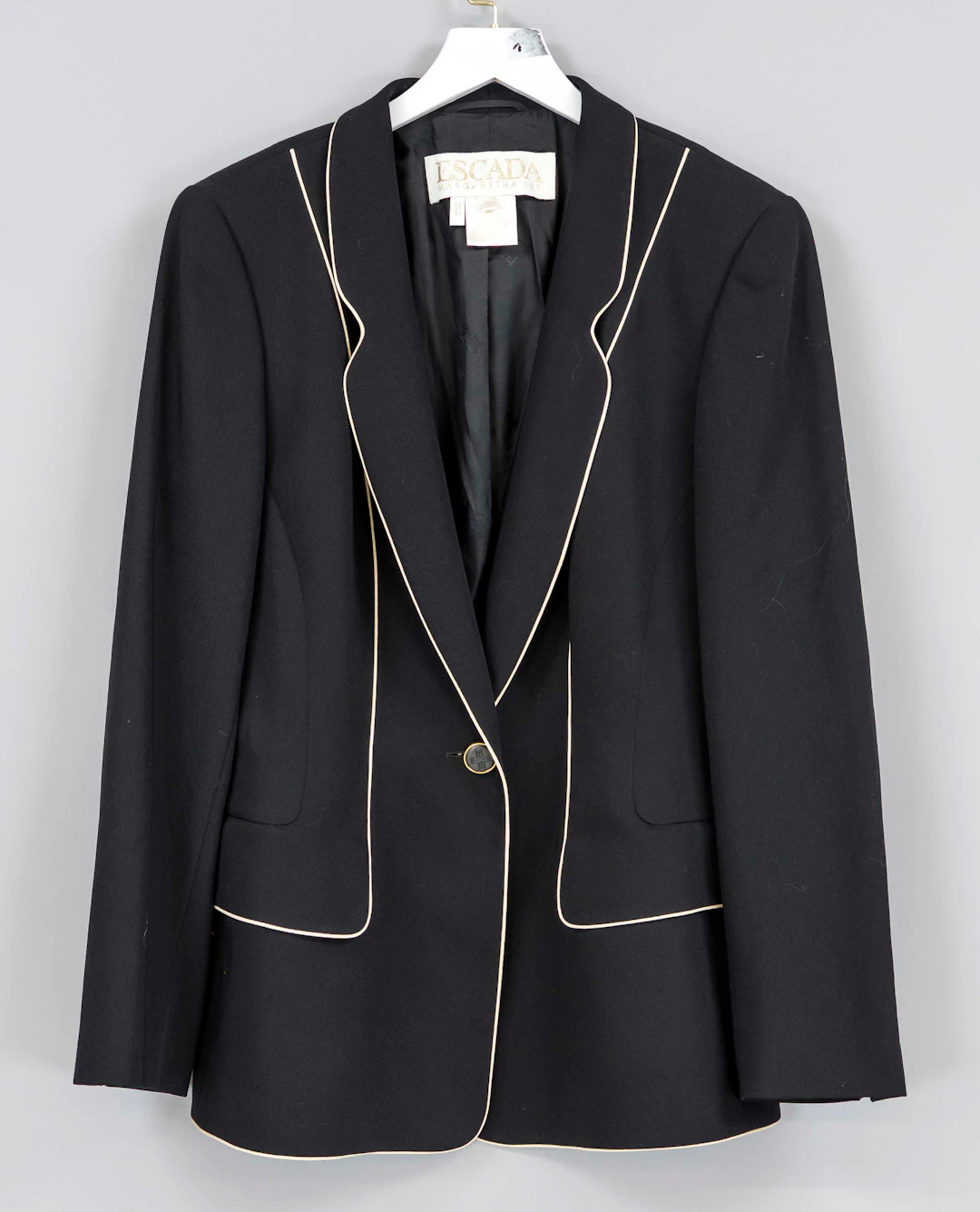 Escada, Vintage Blazer in Schwarz
