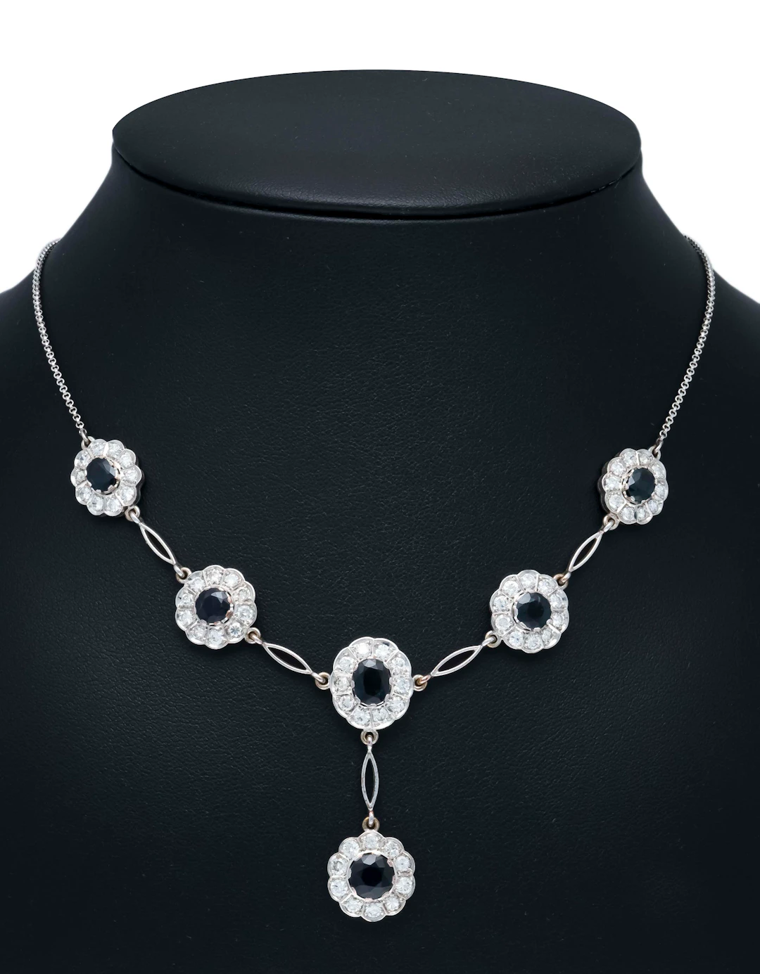 Saphir-Brillant-Collier um 1940 W