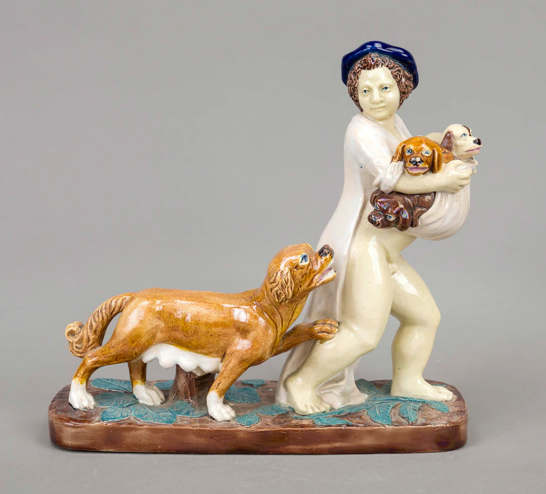 Figurengruppe 'Der Welpendieb', E