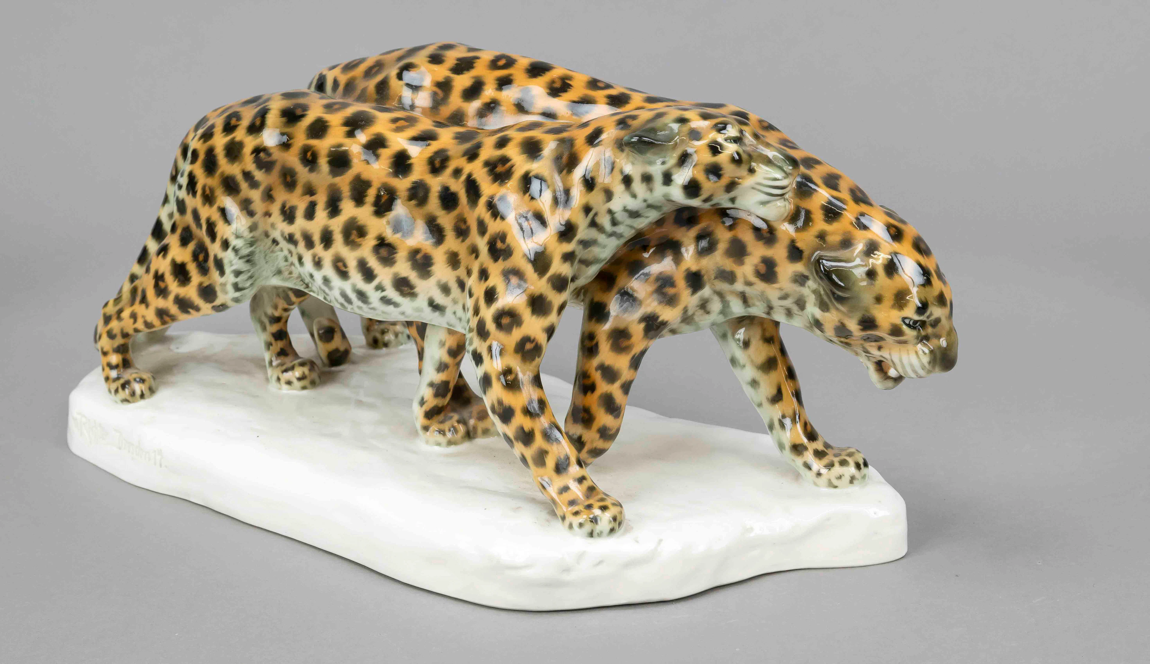 Paar laufende Leoparden, Schwarzburg