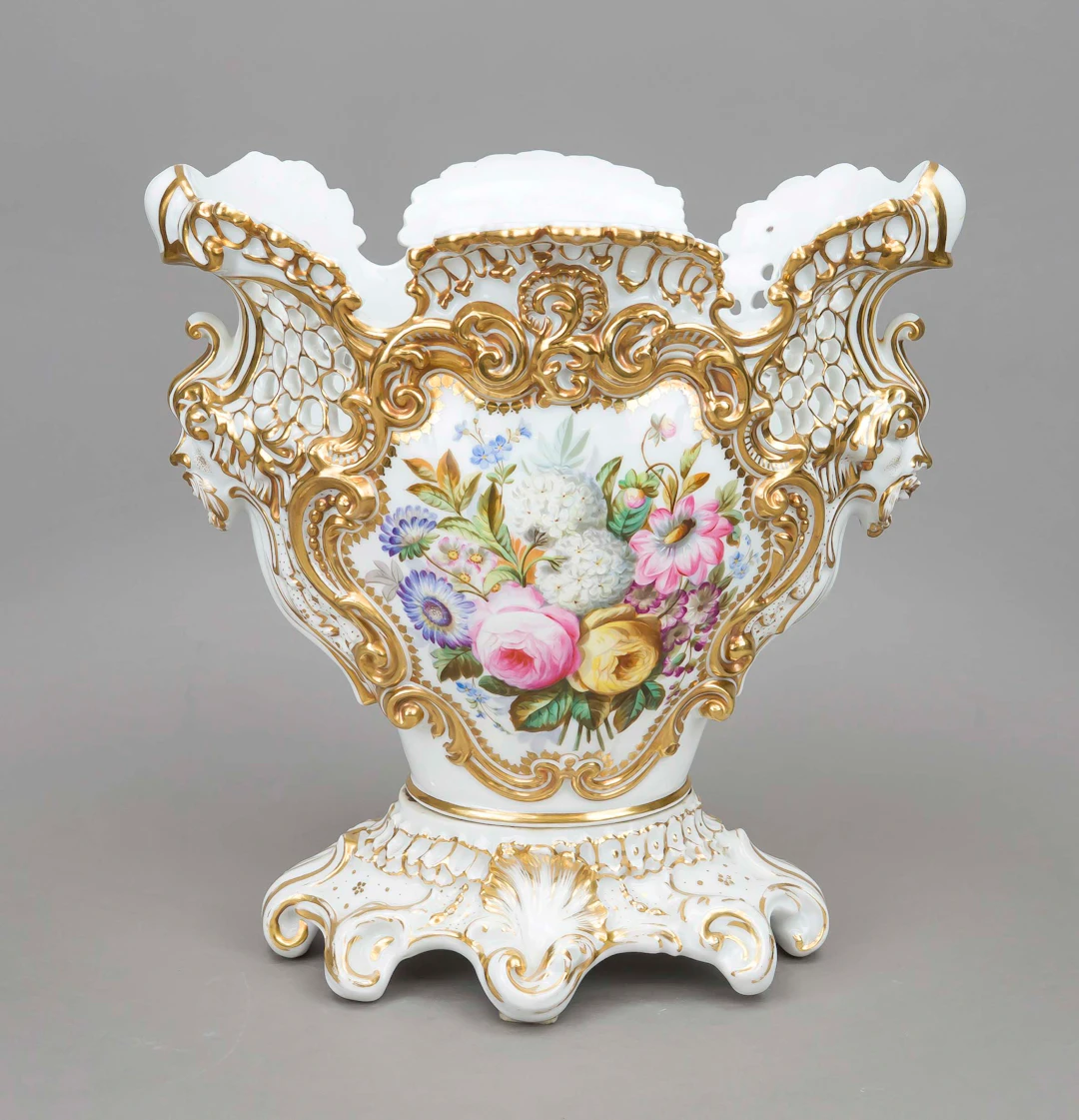Prunkvase, Frankreich, 19. Jh., g
