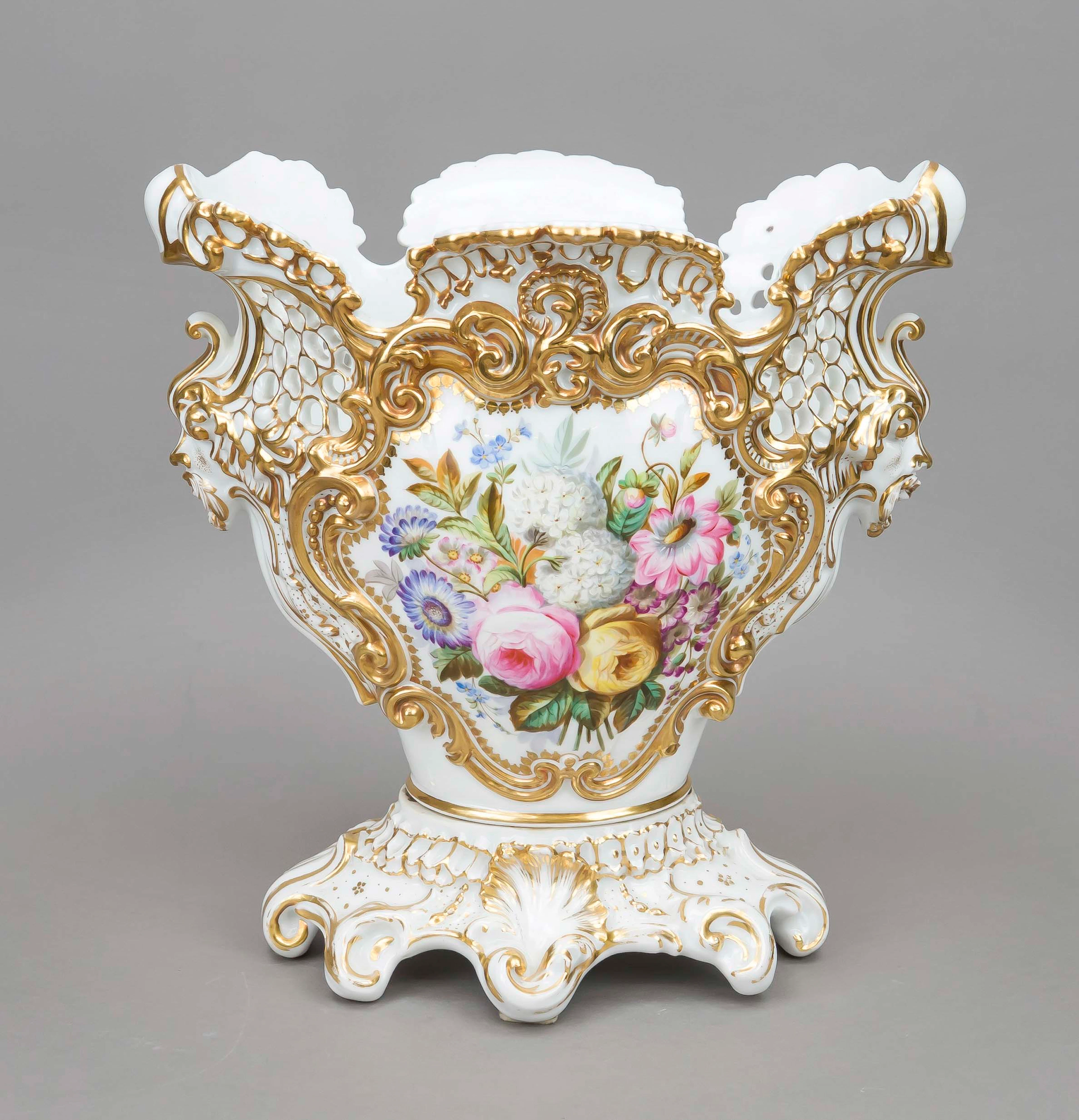 Prunkvase, Frankreich, 19. Jh., g