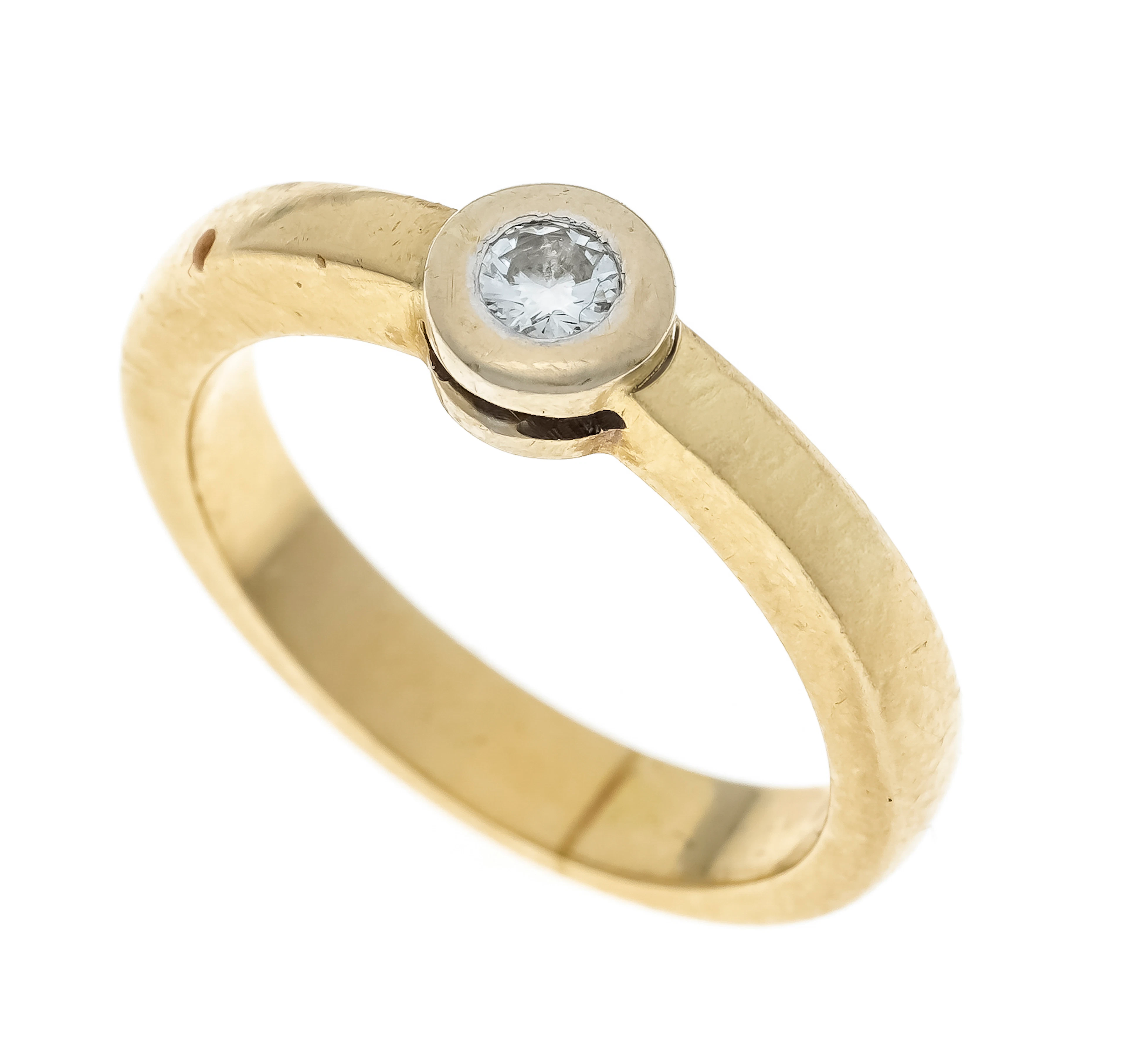 Solitär Brillant-Ring GG 750/000