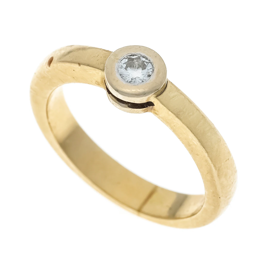 Solitär Brillant-Ring GG 750/000