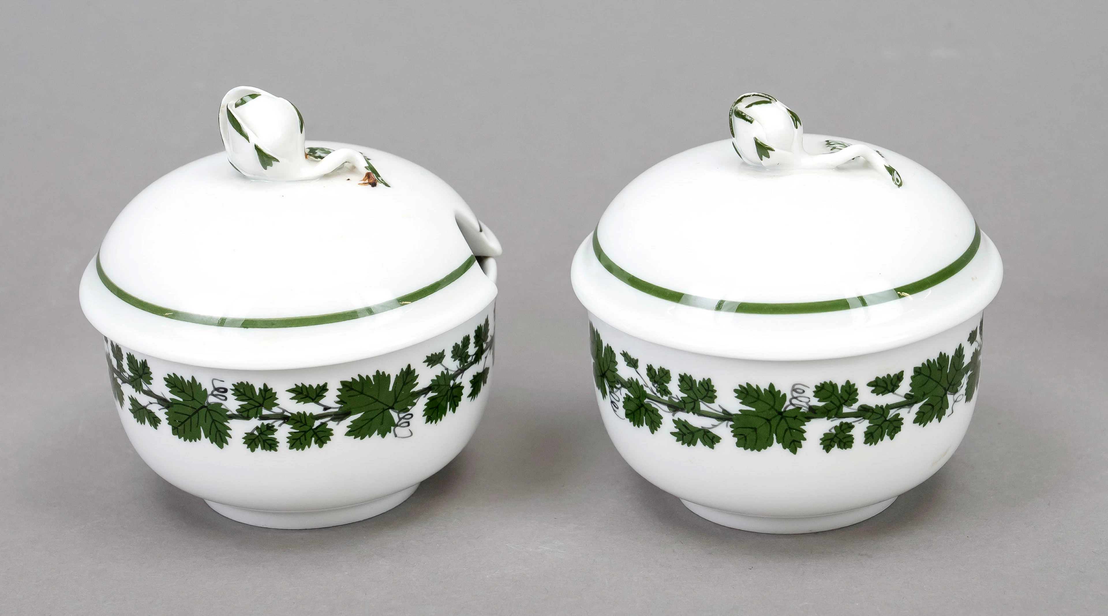 Zwei Zuckerdosen, Meissen, 1970-8