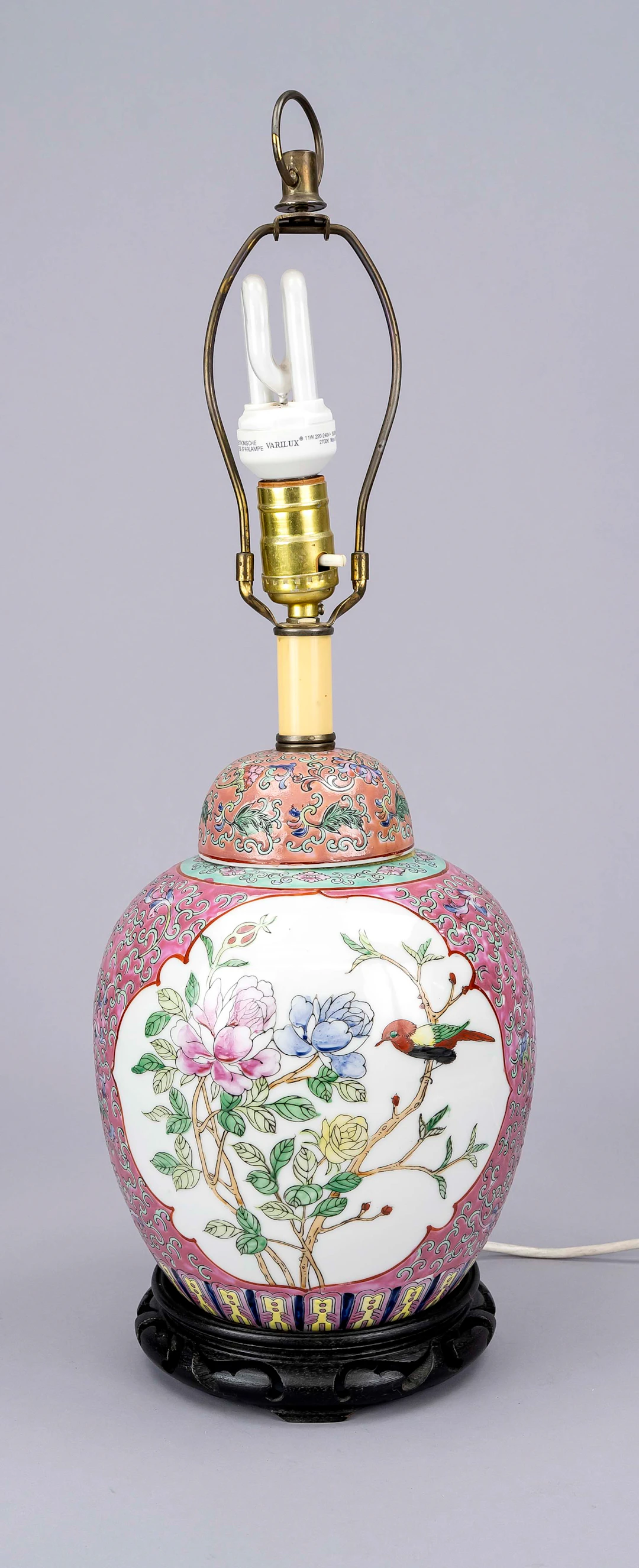 Lampenfuß, China, 20. Jh., famill