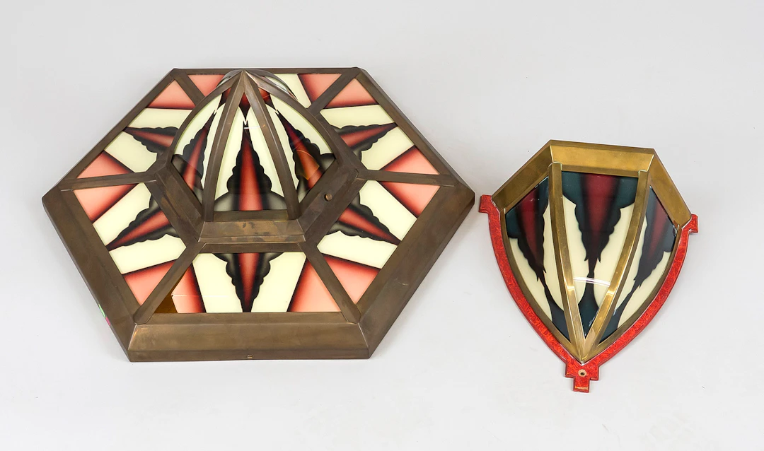 Deckenlampe und Wandlampe Art-déc
