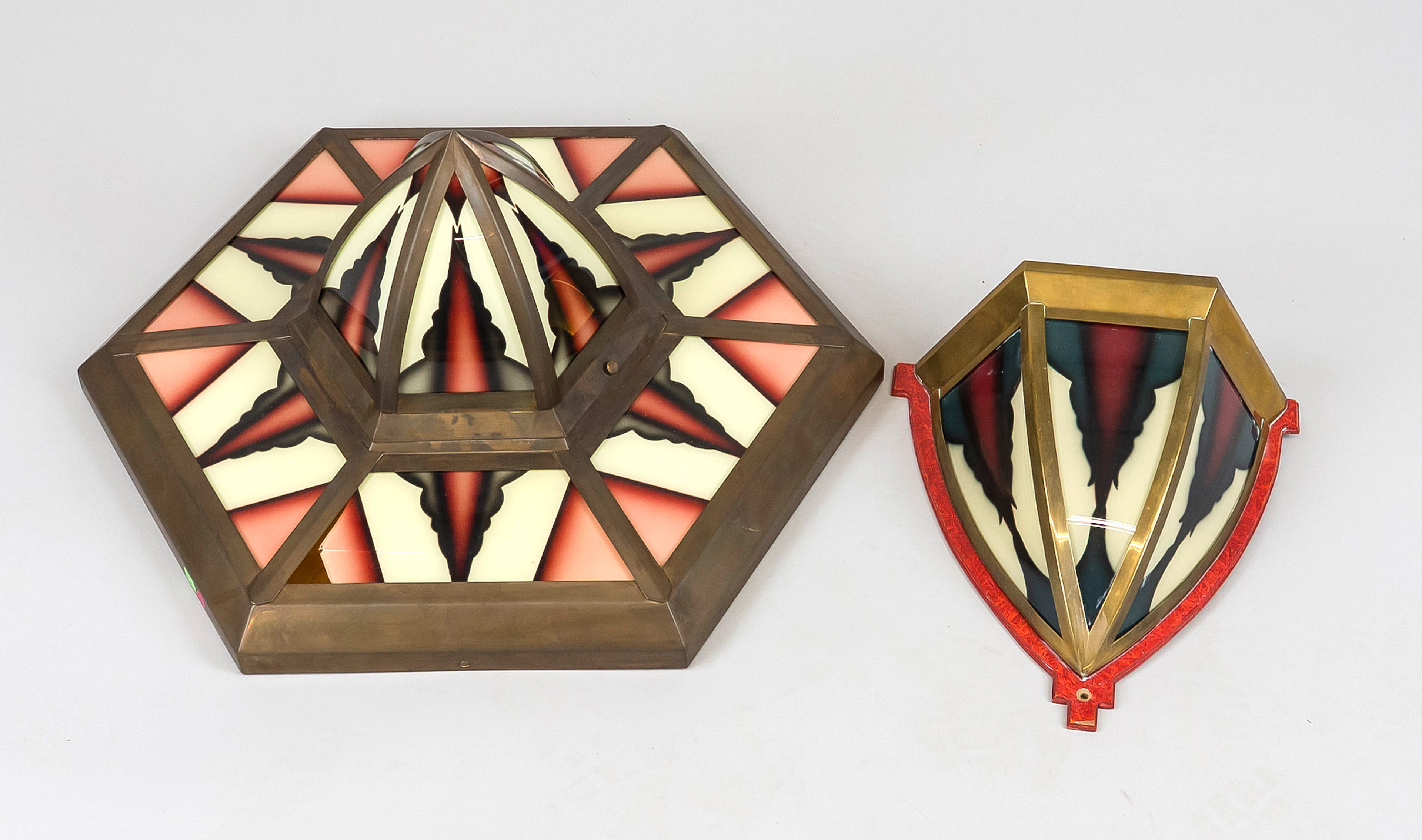 Deckenlampe und Wandlampe Art-déc