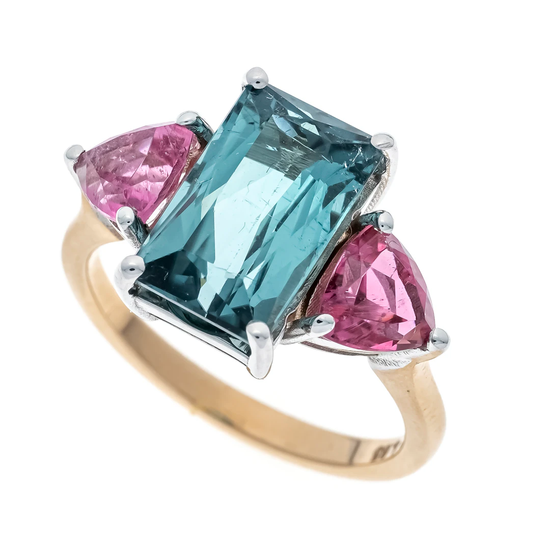 Turmalin-Ring GG/WG 750/000 mit e
