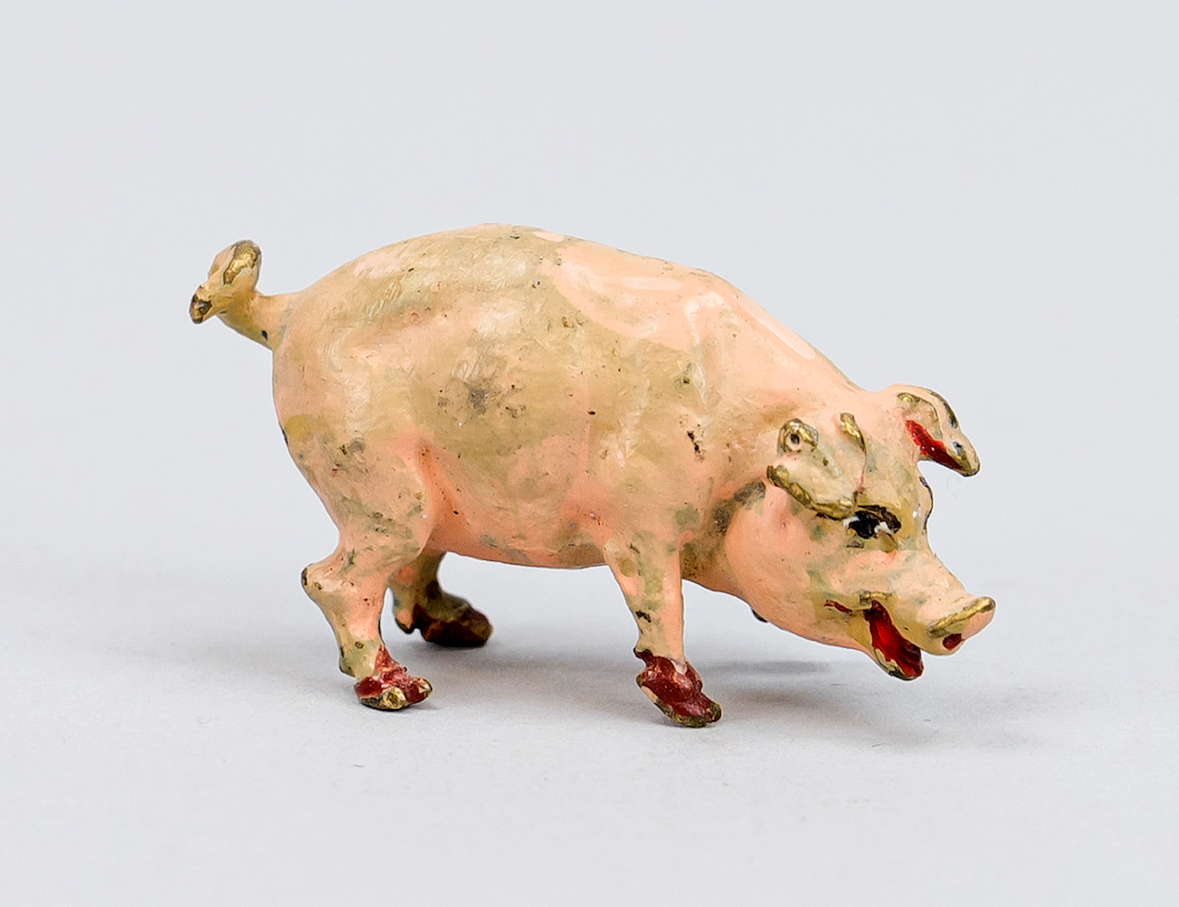Wiener Bronze, 20. Jh., Schwein