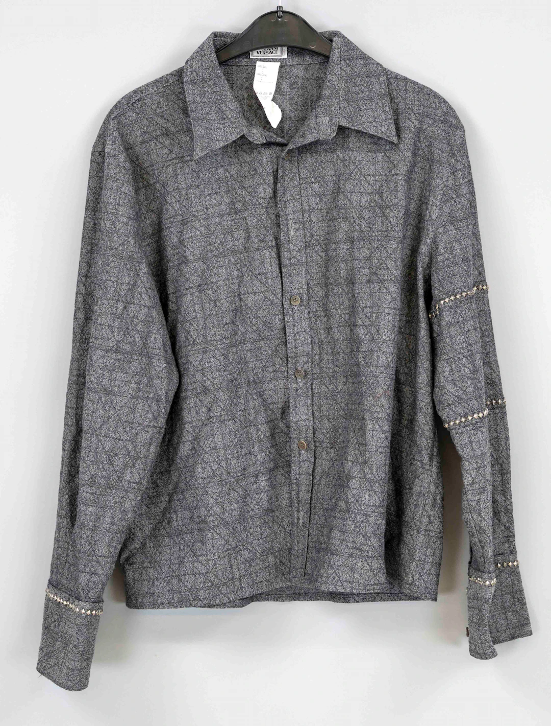 Versace, Vintage Hemd, 100% Wolle