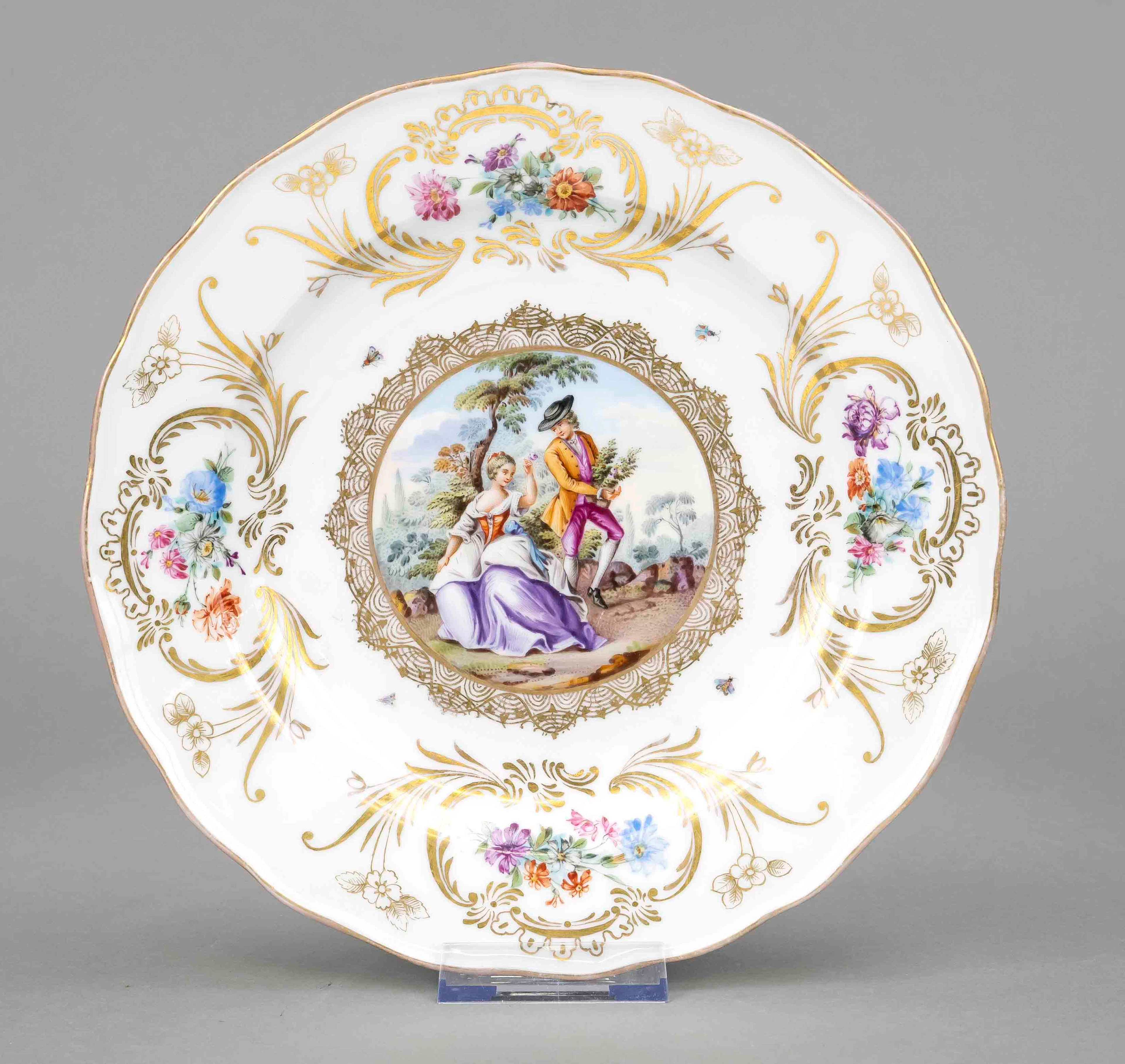Prunkteller, Meissen, 19. Jh., 2.