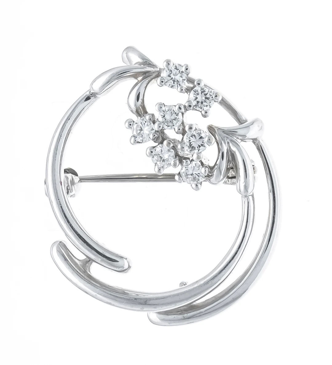 Brillant-Brosche WG 585/000 mit 7