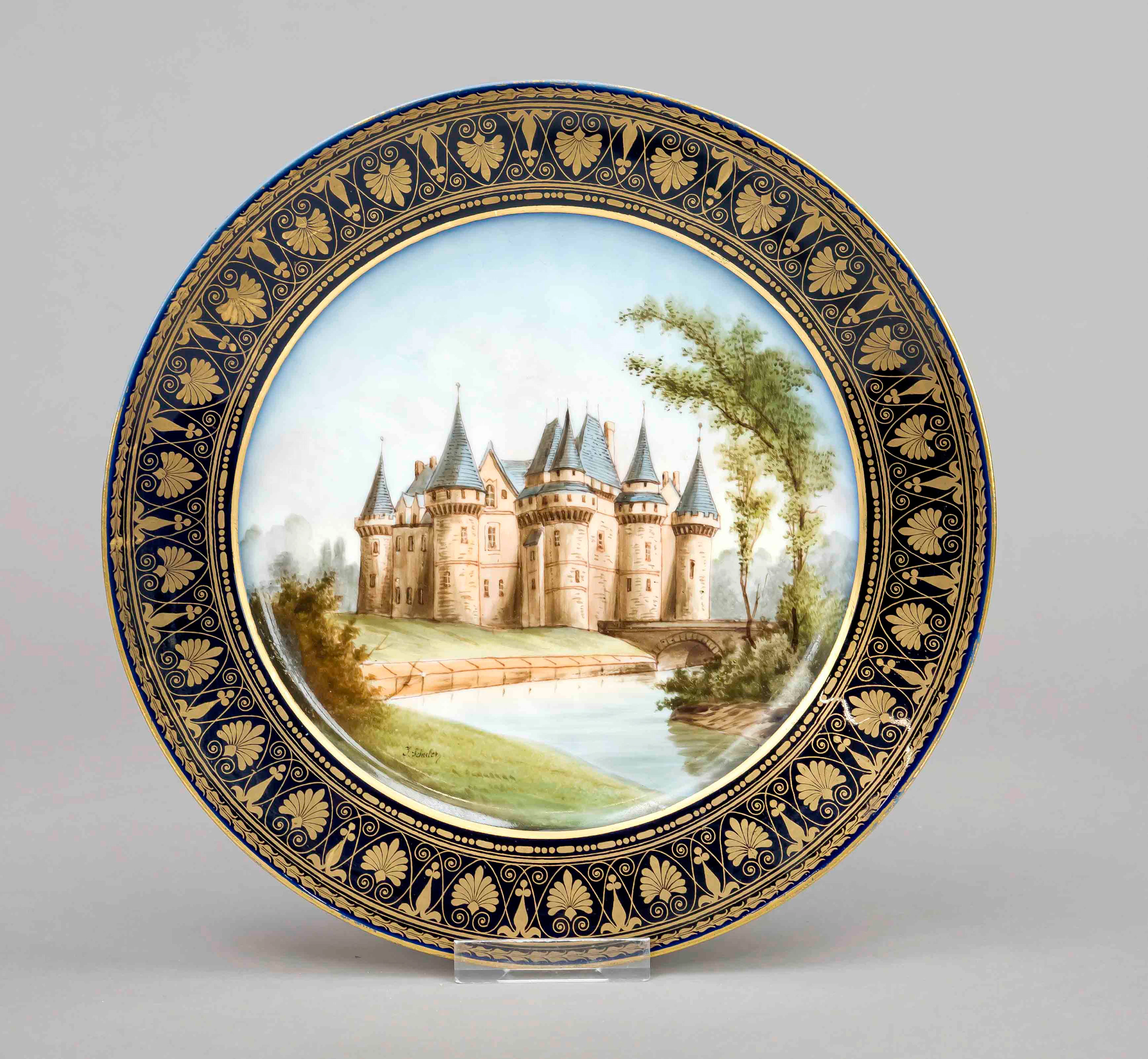Topographischer Teller, Sevres, F