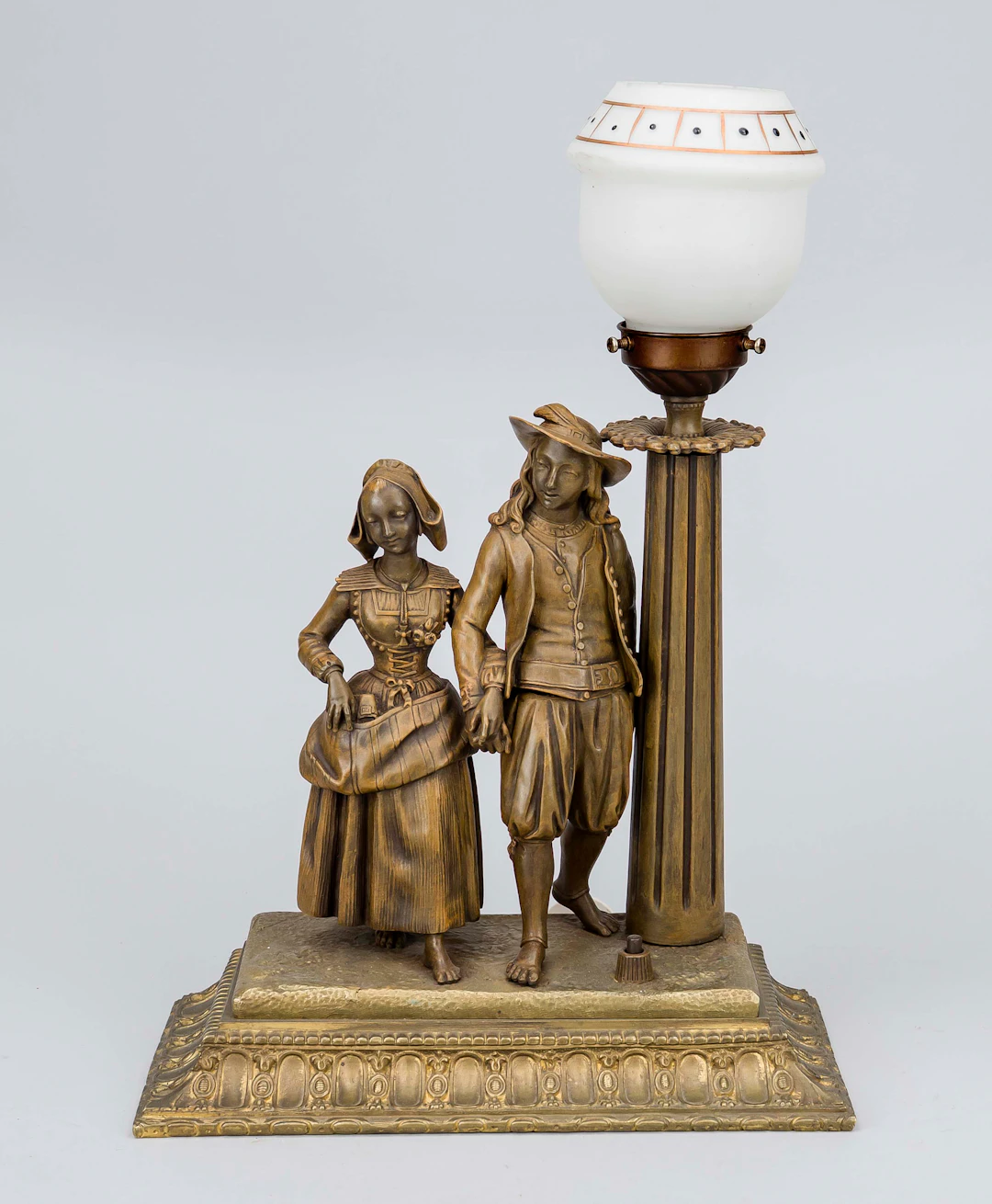 Figürliche Lampe, 1. H. 20. Jh.