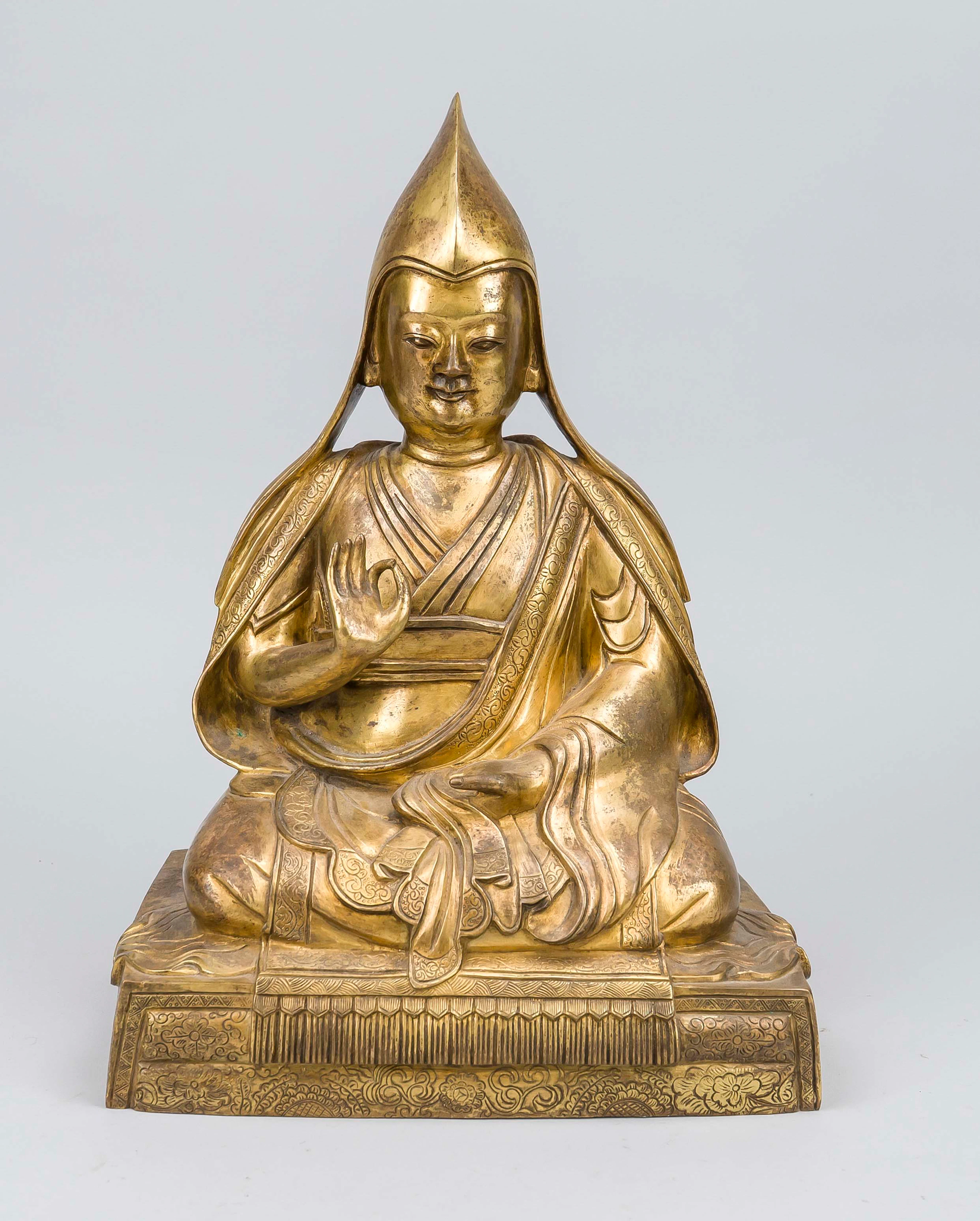 Tsongkapa, China, wohl 19. Jh., B
