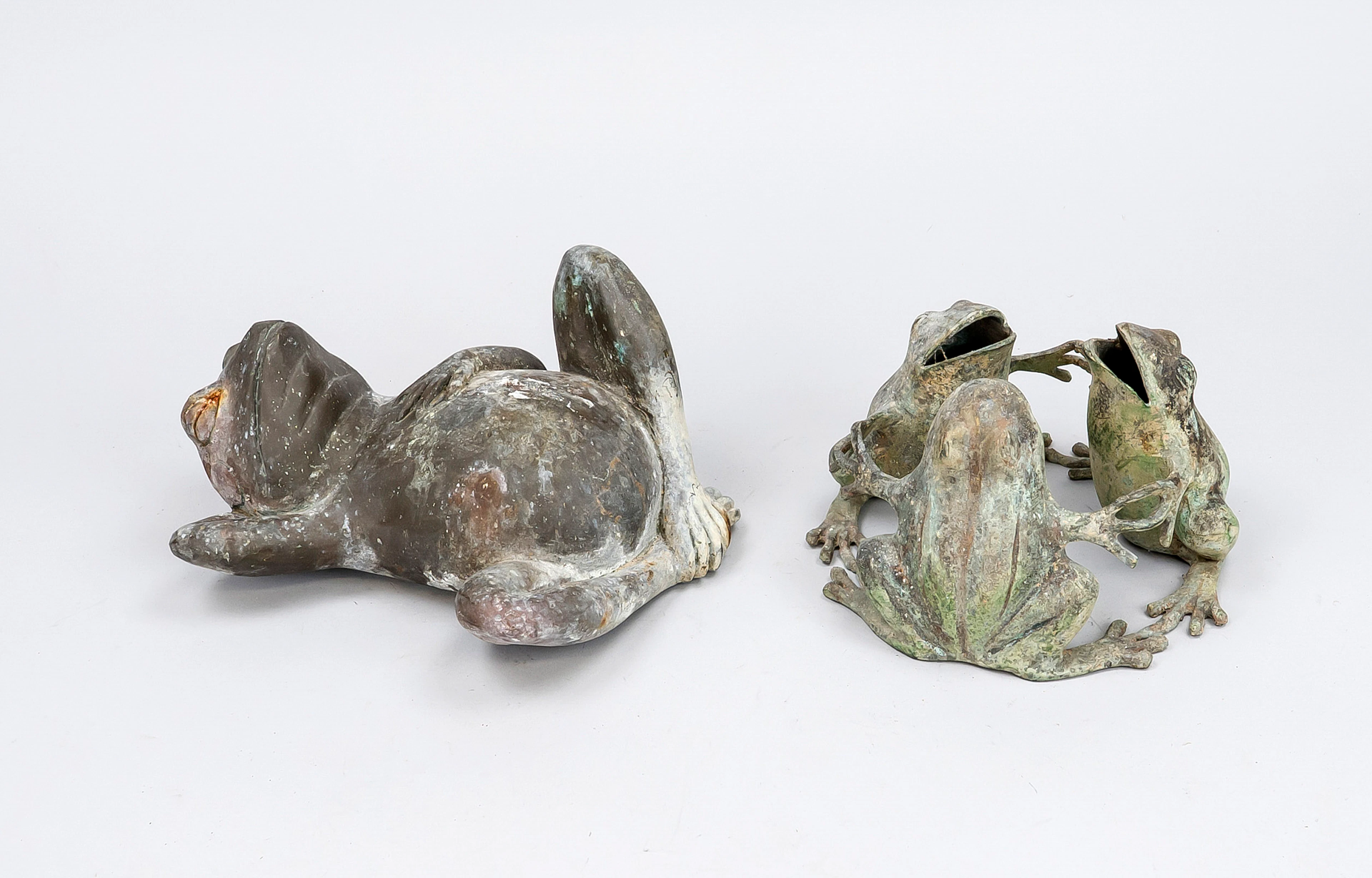 4 Frösche als Gartenzier, 2. H. 2